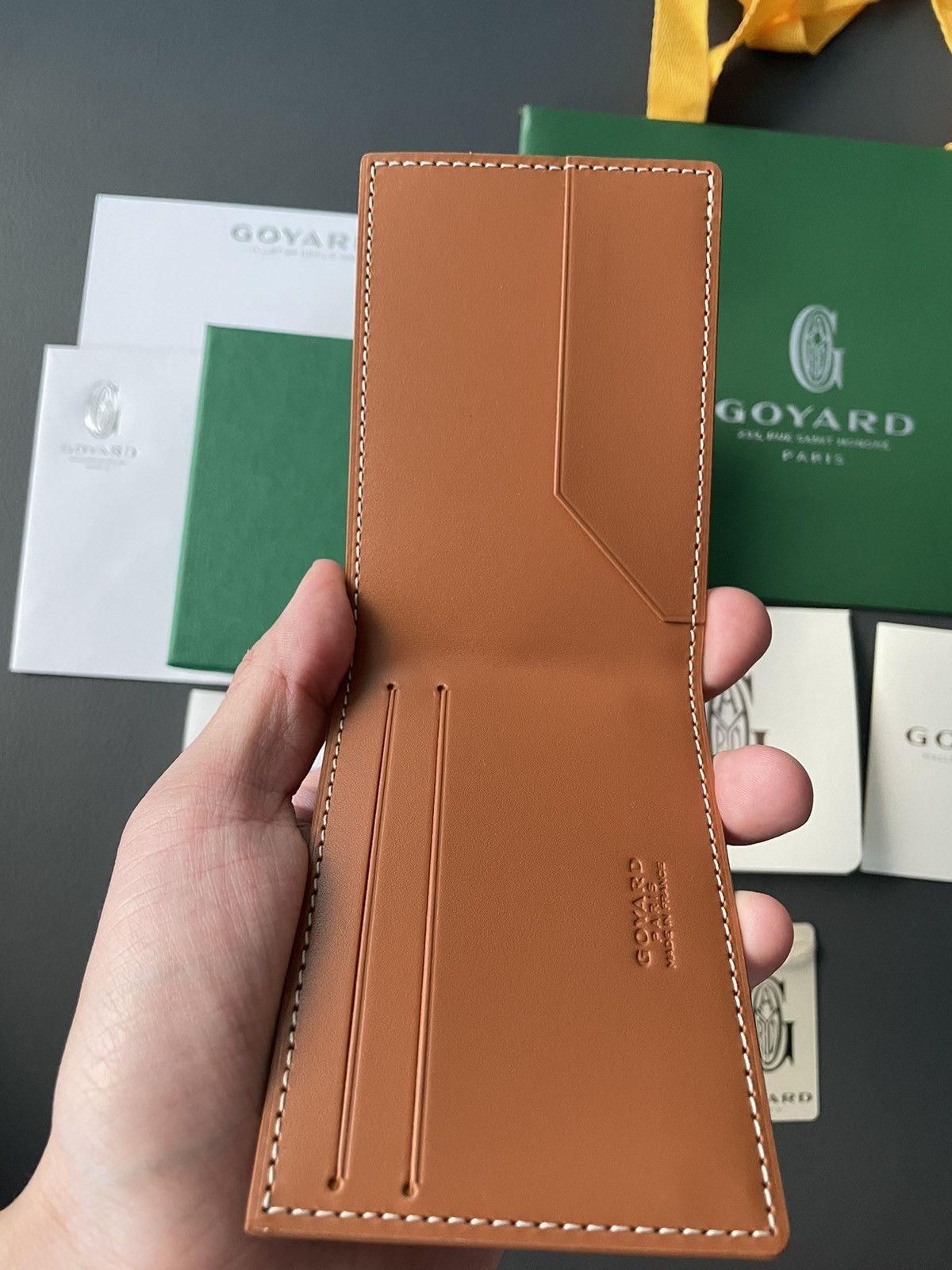 Goyard Brand New Rare Limited Iconic Goyard Logo Slim Card Wallet Size ONE SIZE - 9 Thumbnail