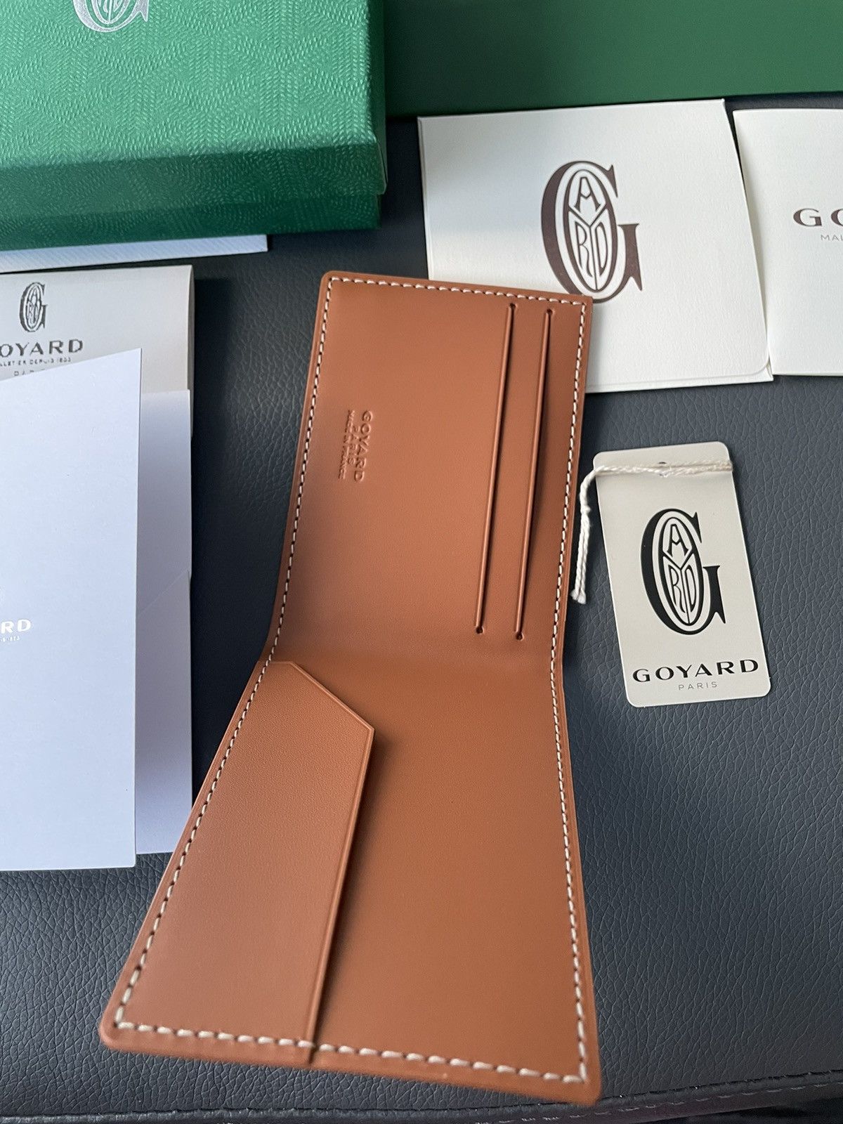 Goyard Brand New Rare Limited Iconic Goyard Logo Slim Card Wallet Size ONE SIZE - 4 Thumbnail