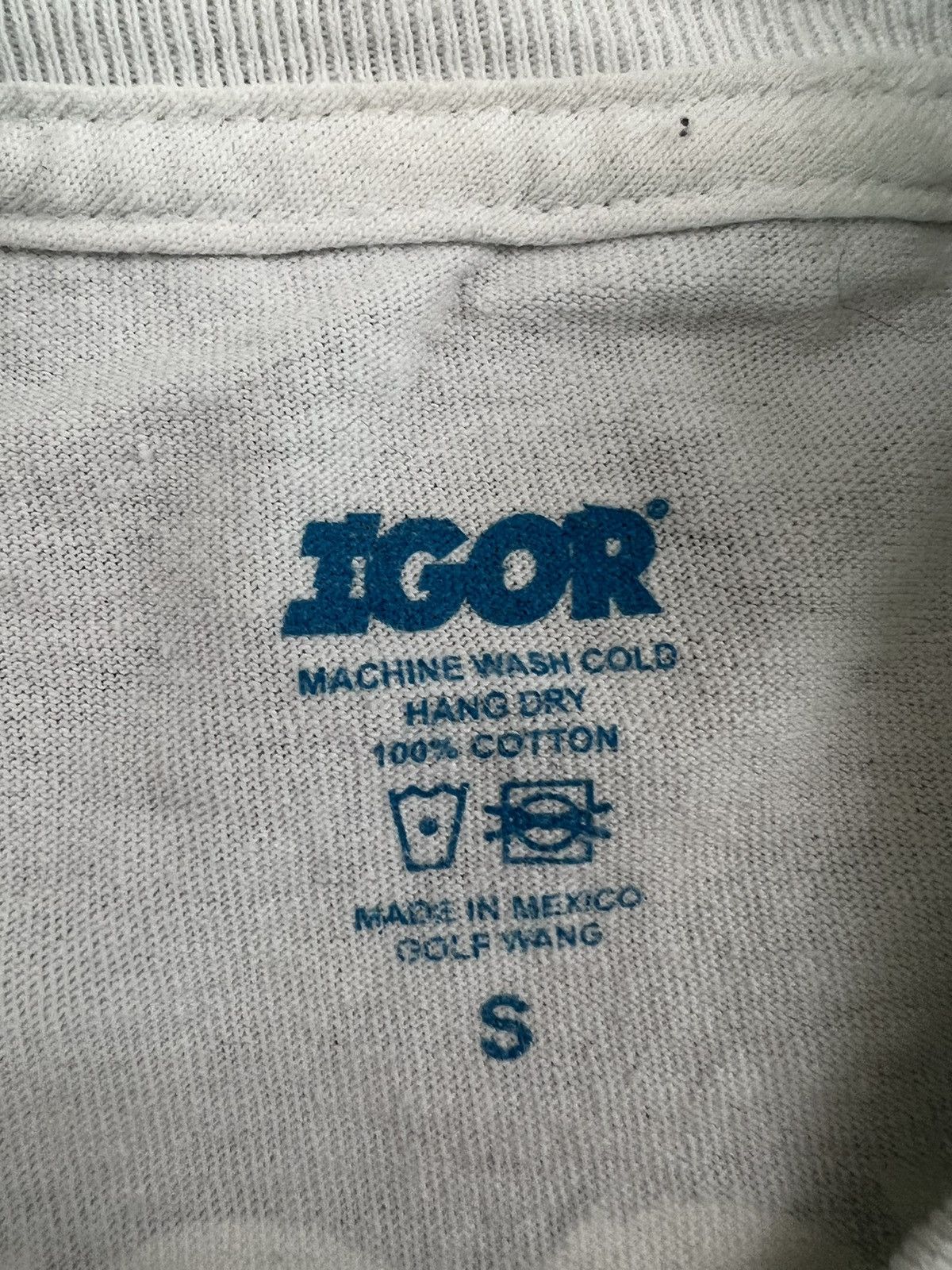 Golf Wang Golf Wang Igor Puppet Tee White Small ❄️❄️ Tyler Tour Flames Size US S / EU 44-46 / 1 - 3 Thumbnail