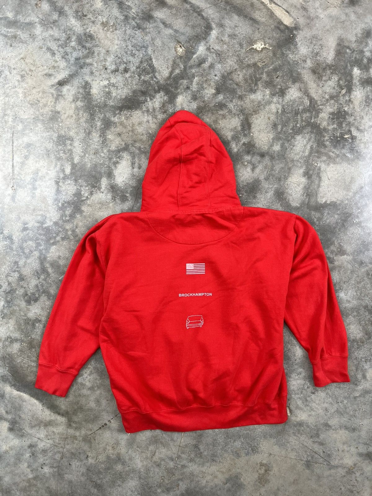 Brockhampton OG Brockhampton Red Arc Logo Hoodie XL 🧊🥣❄️ BH Couch Size US XL / EU 56 / 4 - 3 Thumbnail