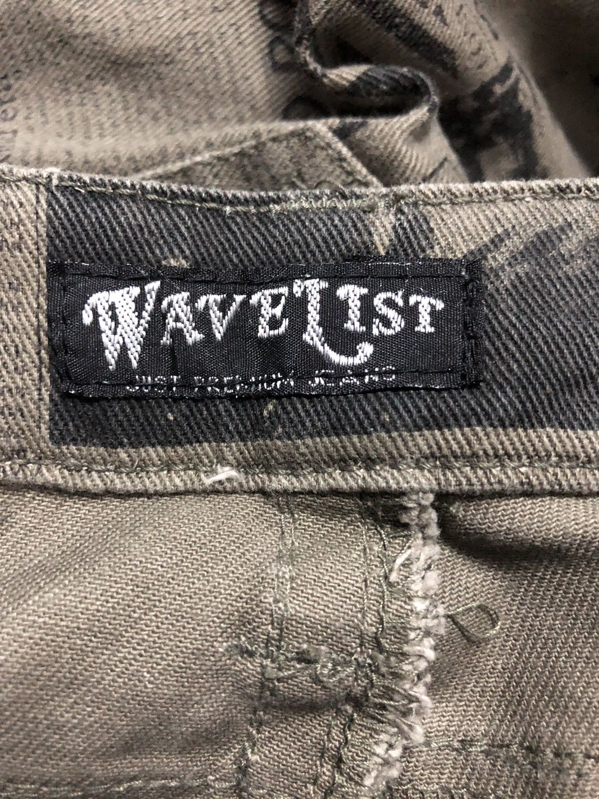 Japanese Brand [31 x 39 ] WAVELIST overprinted street punk pant Size US 31 - 9 Thumbnail