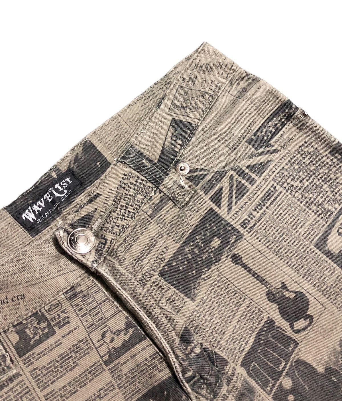 Japanese Brand [31 x 39 ] WAVELIST overprinted street punk pant Size US 31 - 4 Thumbnail