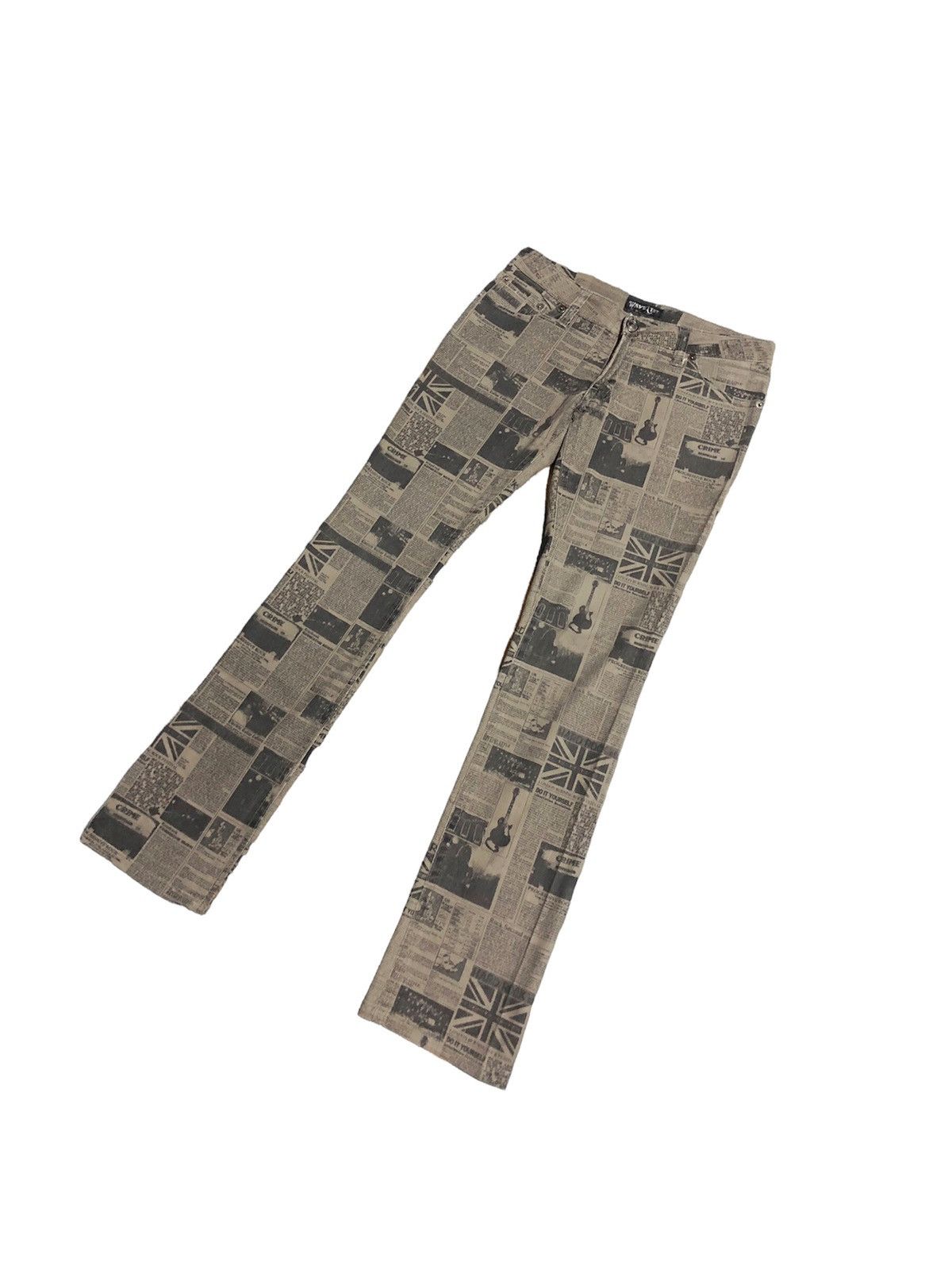 Japanese Brand [31 x 39 ] WAVELIST overprinted street punk pant Size US 31 - 2 Thumbnail