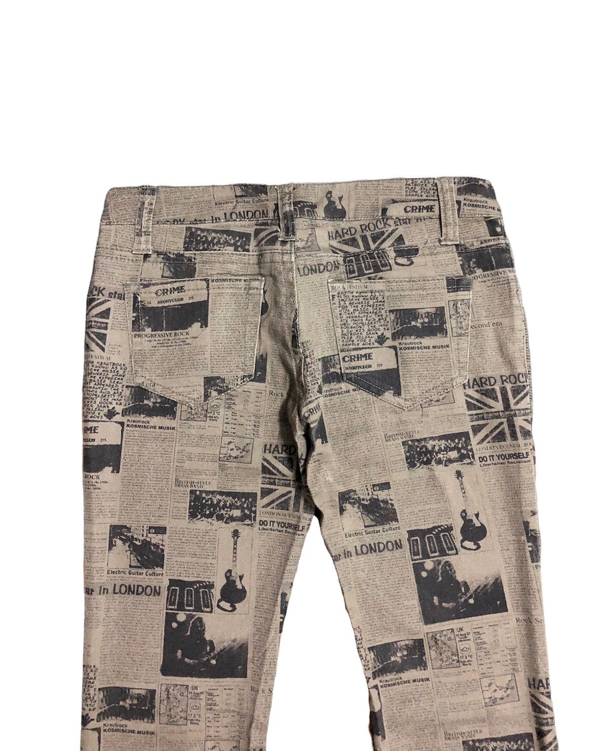 Japanese Brand [31 x 39 ] WAVELIST overprinted street punk pant Size US 31 - 8 Thumbnail