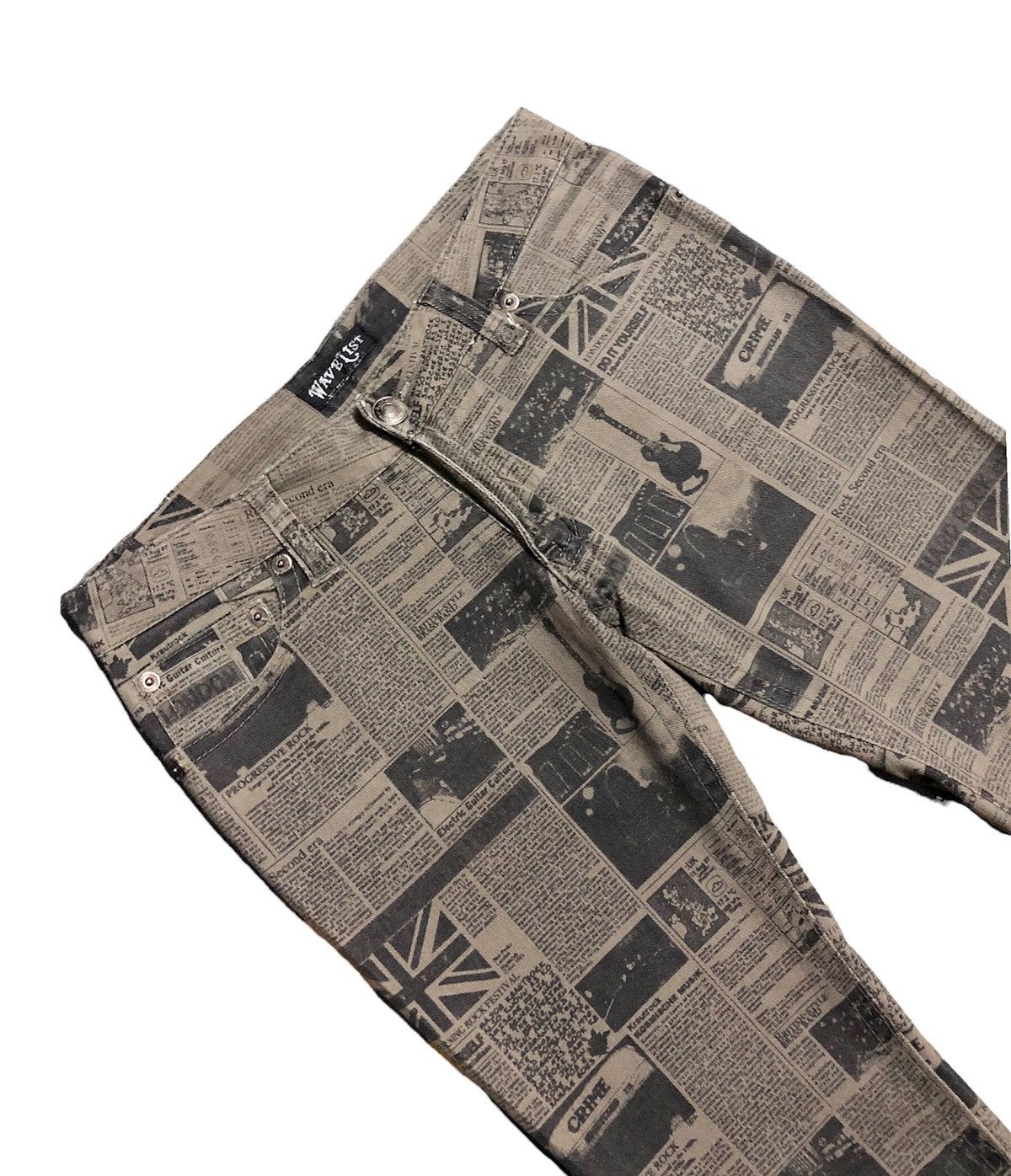 Japanese Brand [31 x 39 ] WAVELIST overprinted street punk pant Size US 31 - 3 Thumbnail