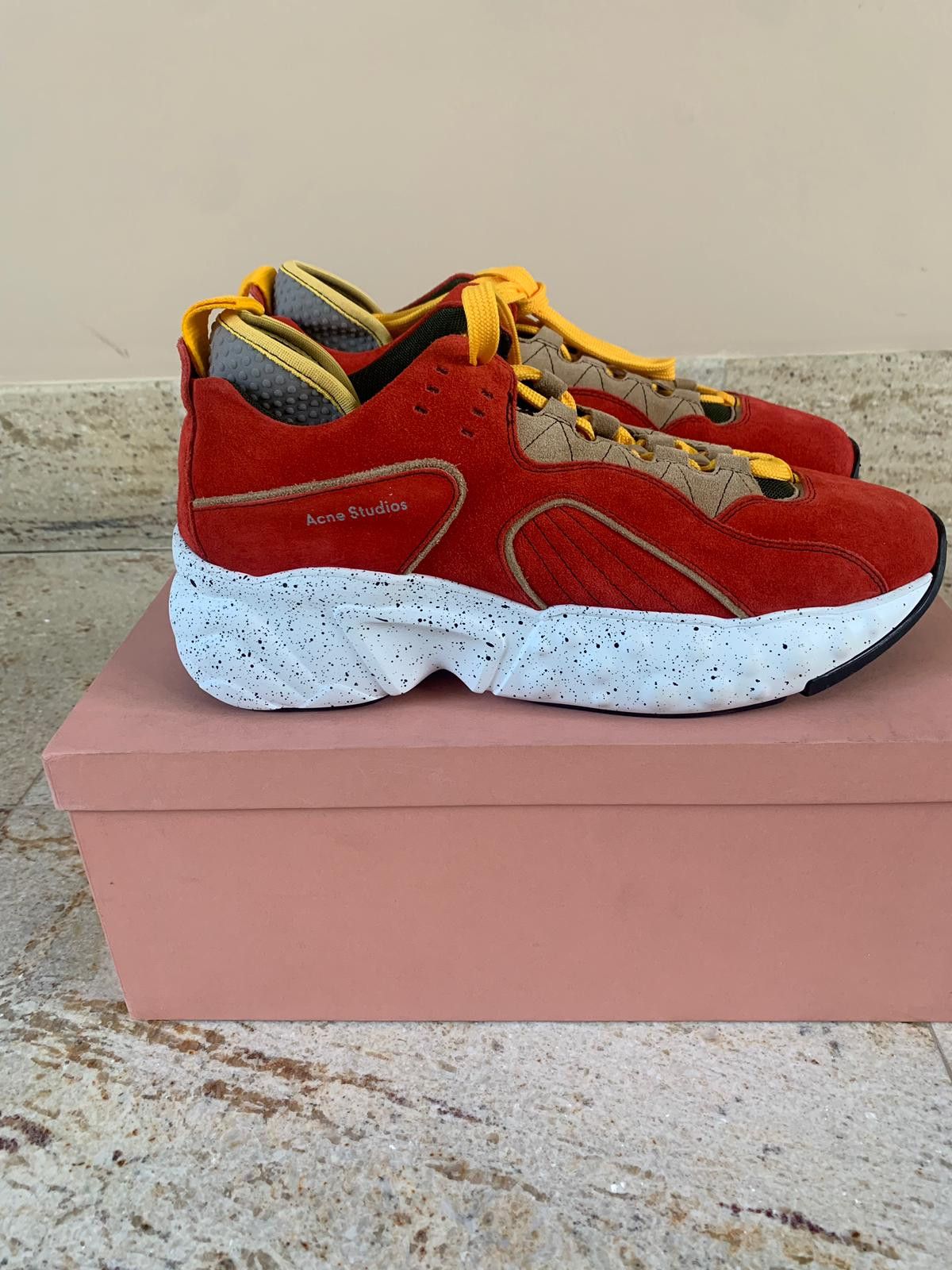 Acne Studios Rockaway Sneakers in Orange Size US 9 / EU 42 - 2 Thumbnail