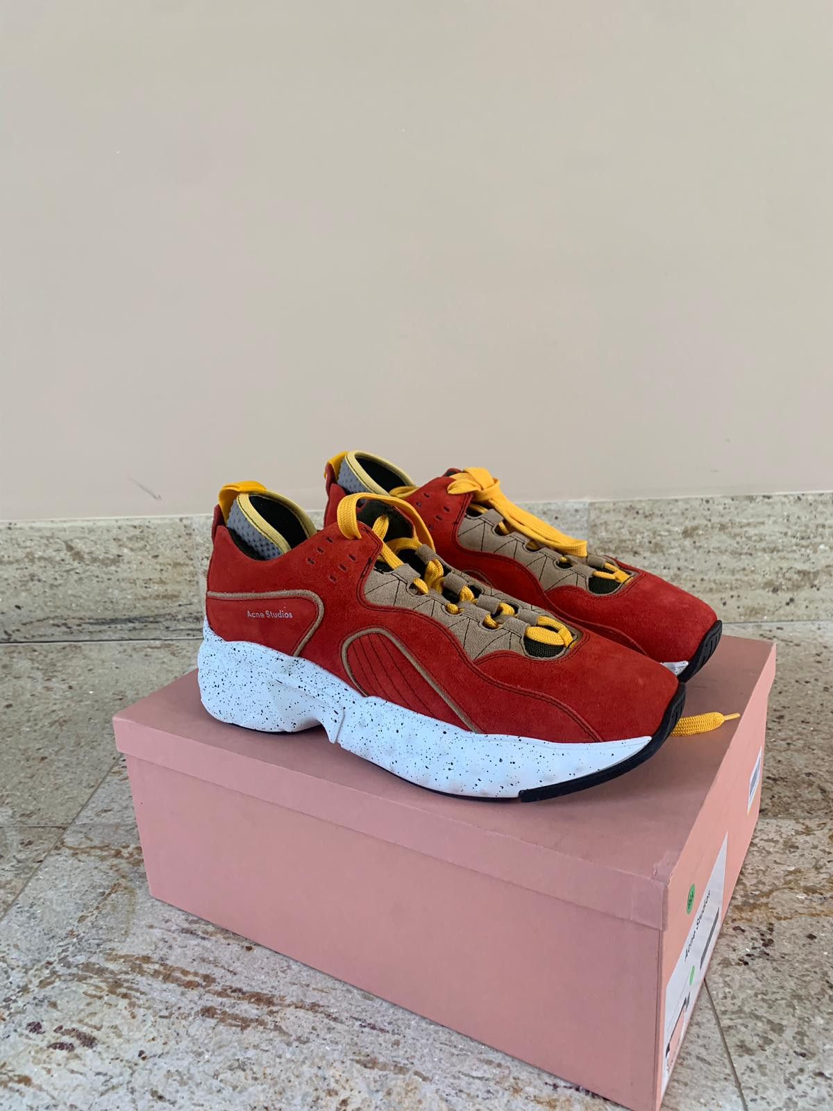 Acne Studios Rockaway Sneakers in Orange Size US 9 / EU 42 - 3 Thumbnail