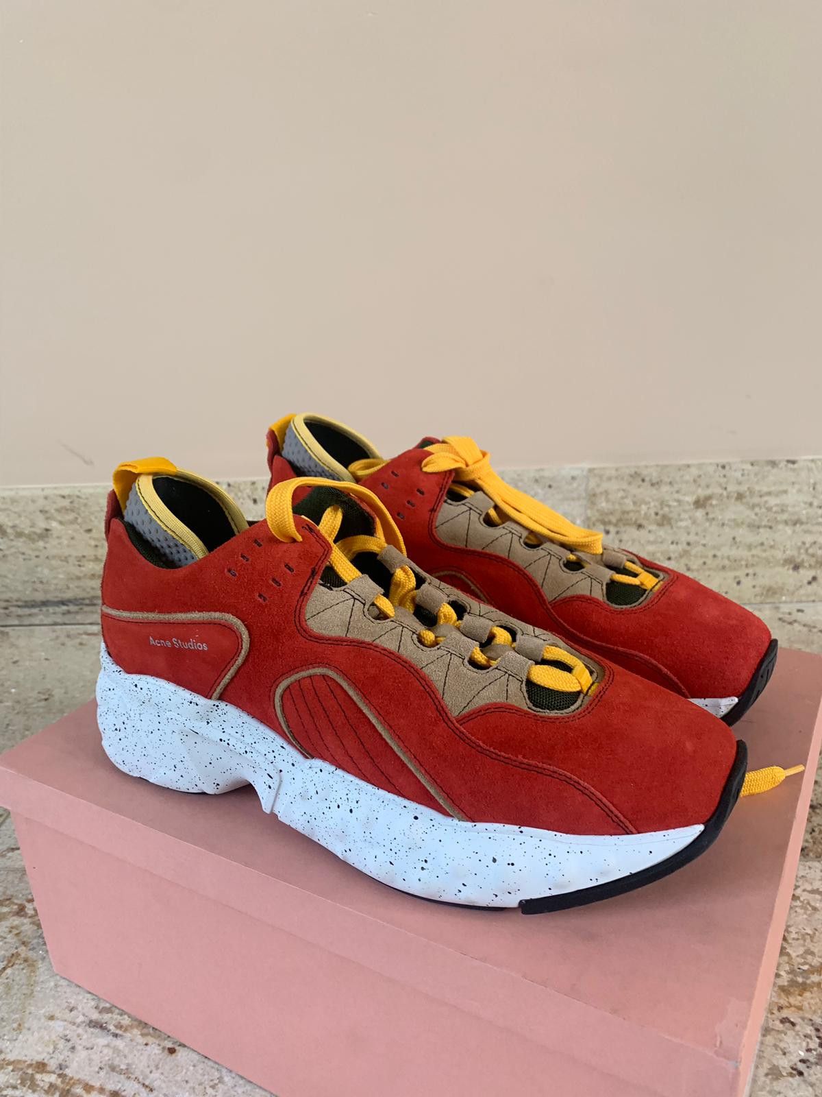 Acne Studios Rockaway Sneakers in Orange Size US 9 / EU 42 - 4 Thumbnail