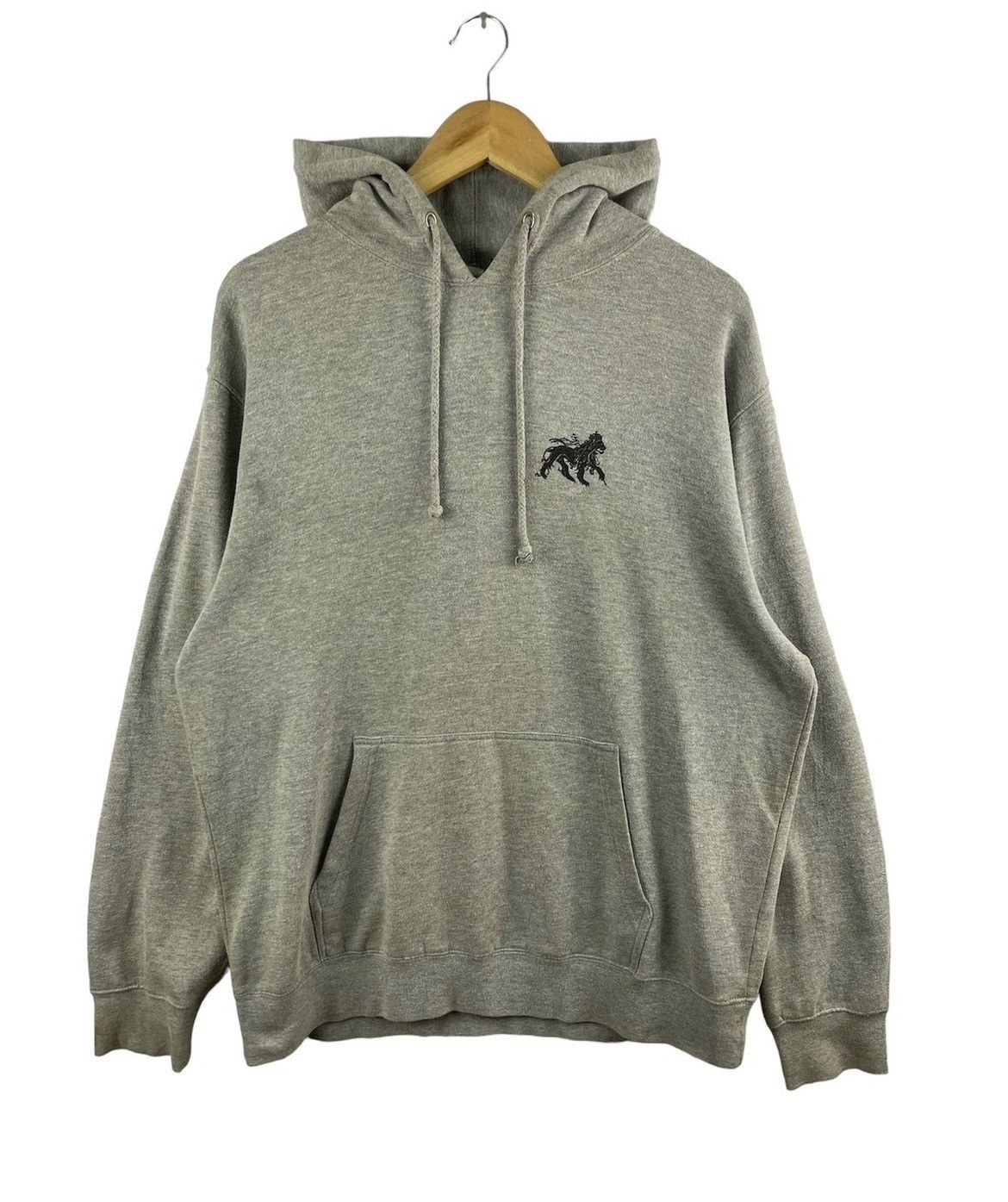 Stussy Lion The Original Hoodie Grey Extra Large