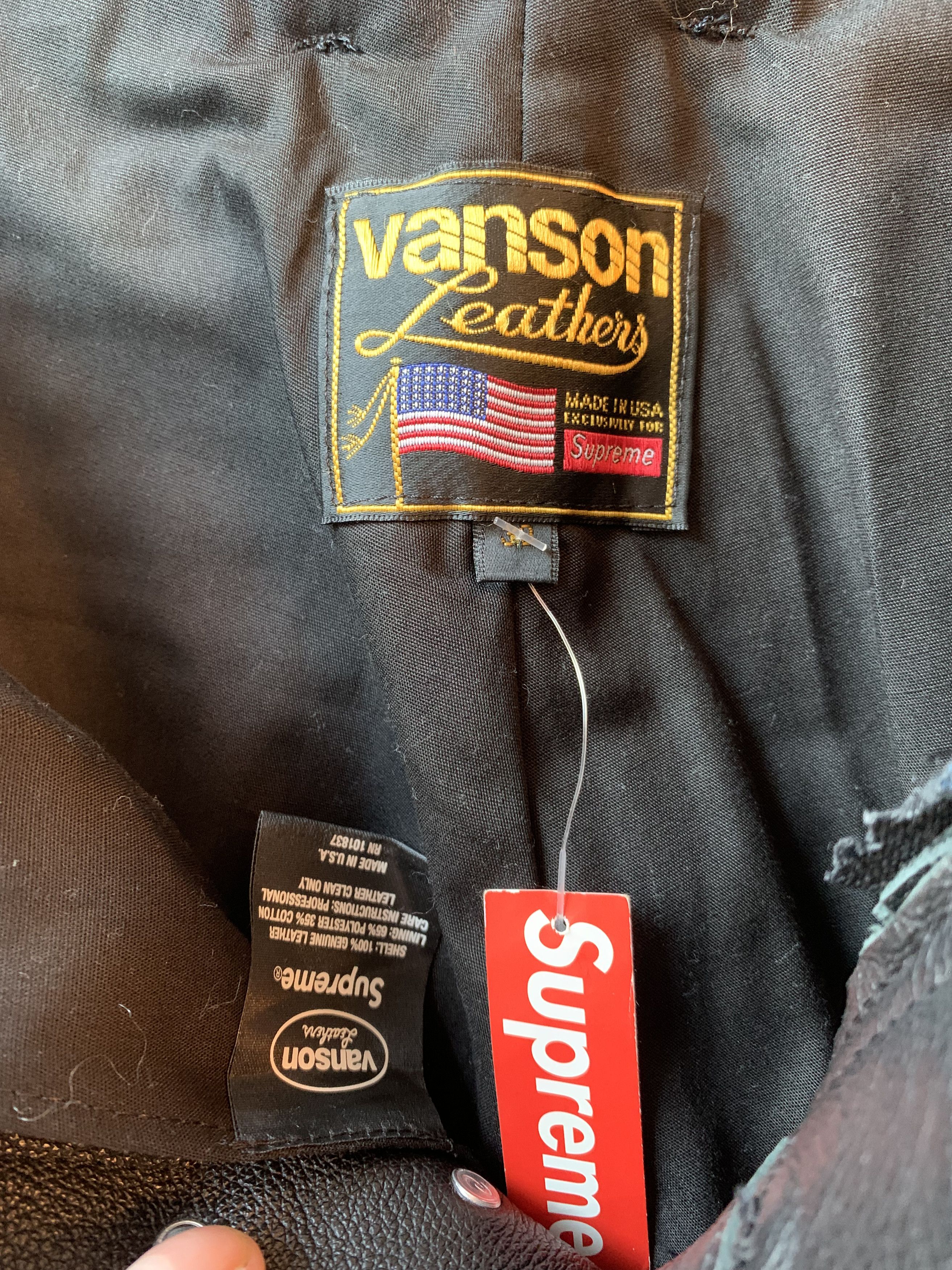 Supreme × Vanson Leathers Supreme x Vanson Leather Bone Pants Sz 30 Size US 30 / EU 46 - 8 Thumbnail