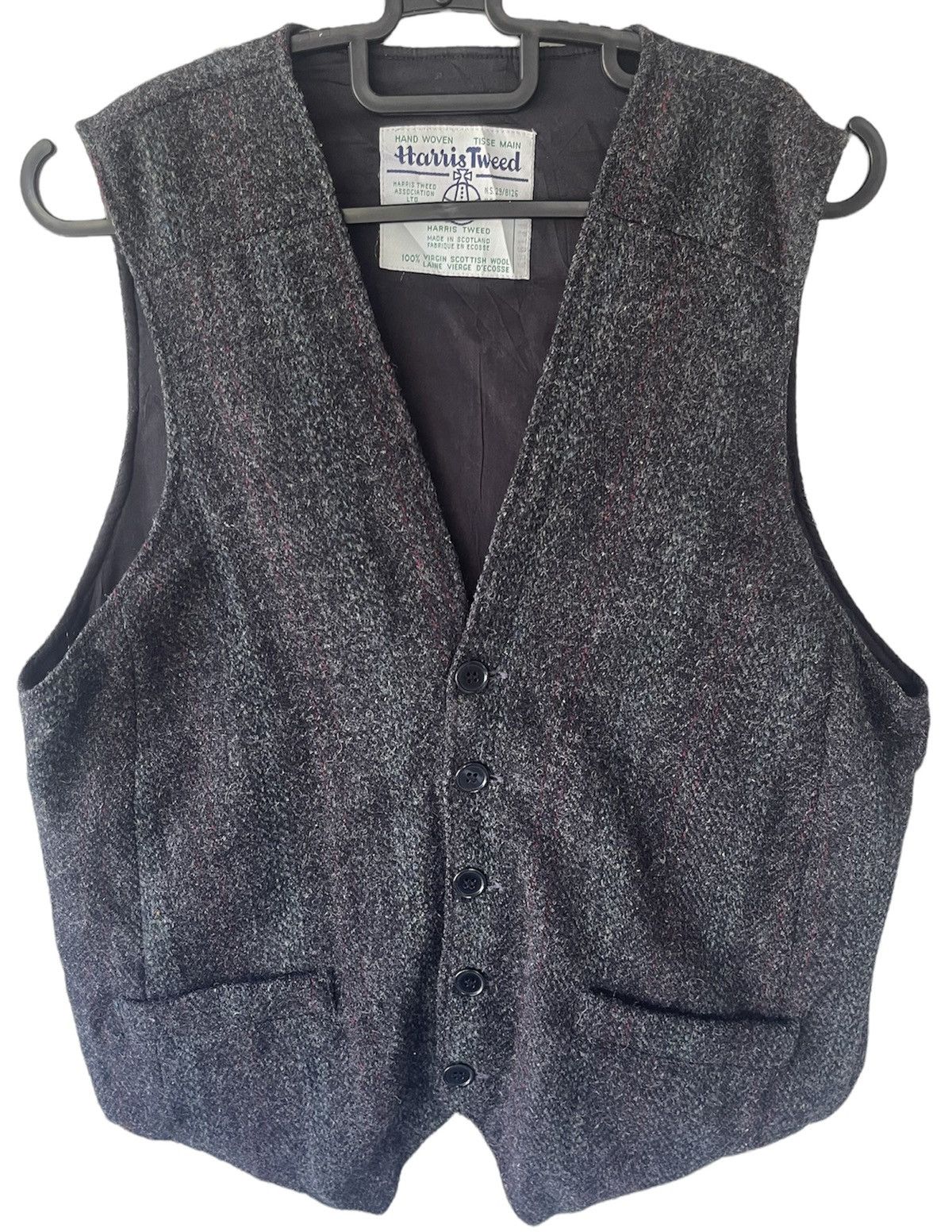 Harris Tweed HARRIS TWEED VEST WOOL SCOTLAND Size 38R - 1 Thumbnail