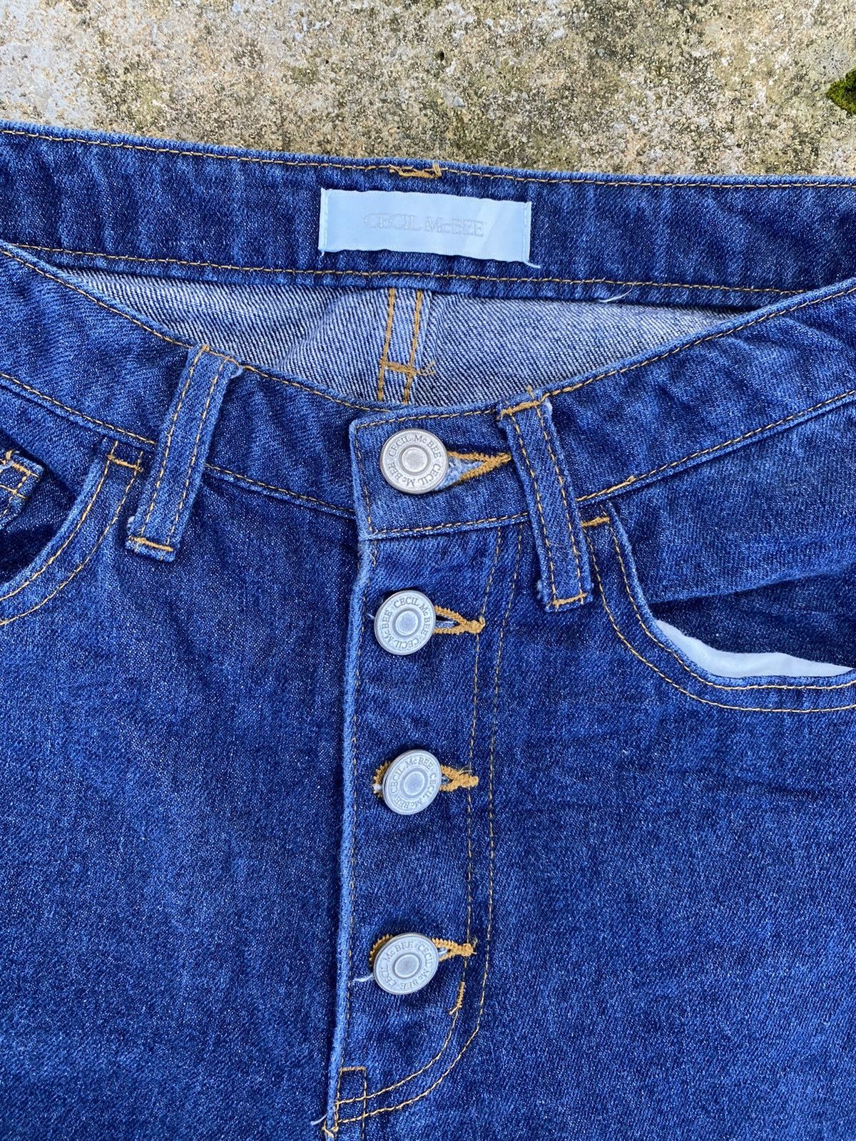 Japanese Brand Cecil McBEE Bell Bottoms Denim Size 25" / US 0 / IT 36 - 5 Thumbnail