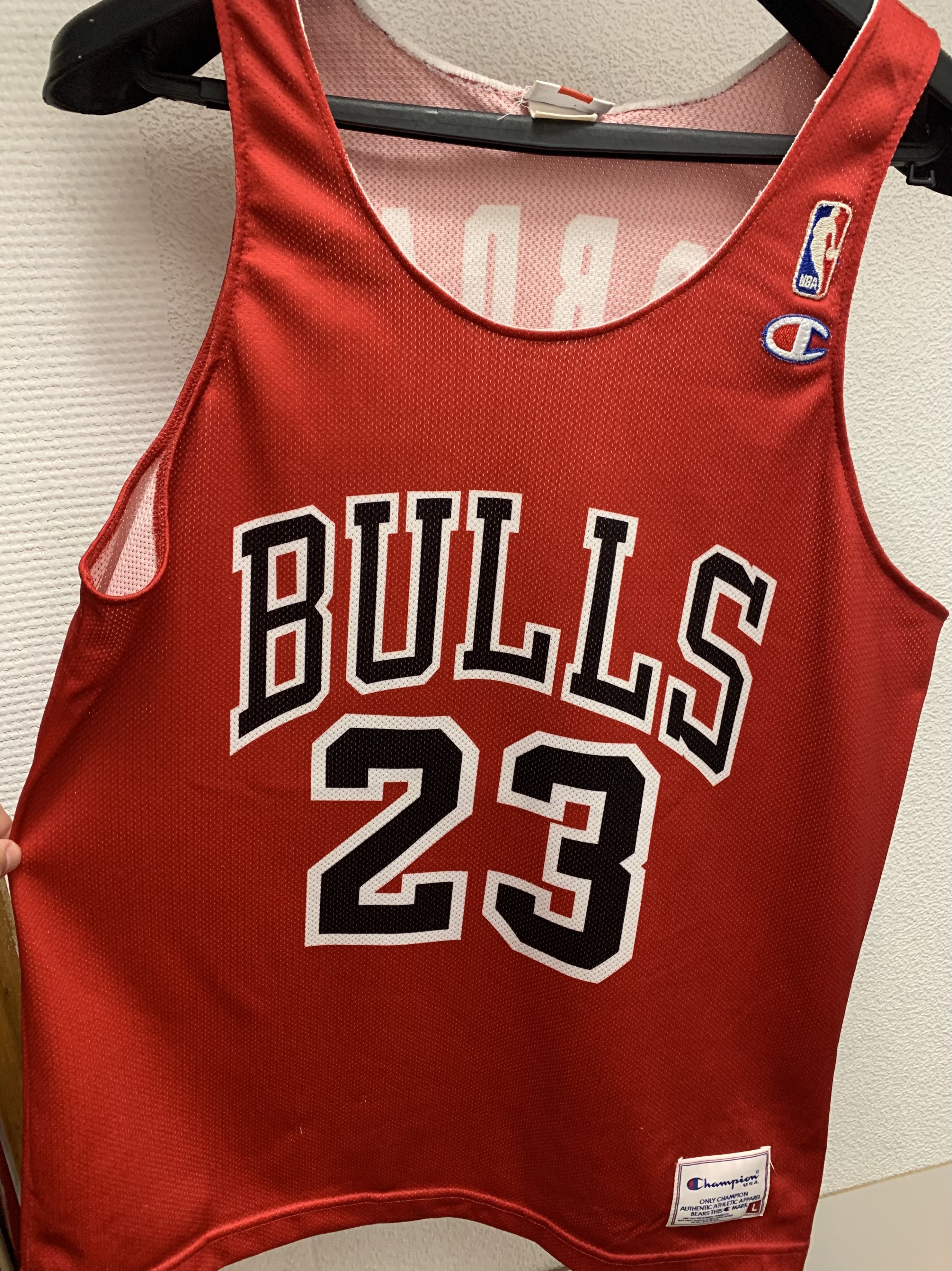 Champion Jordan 23 Chicago bulls champion jersey red vintag jersey L Size US L / EU 52-54 / 3 - 9 Thumbnail