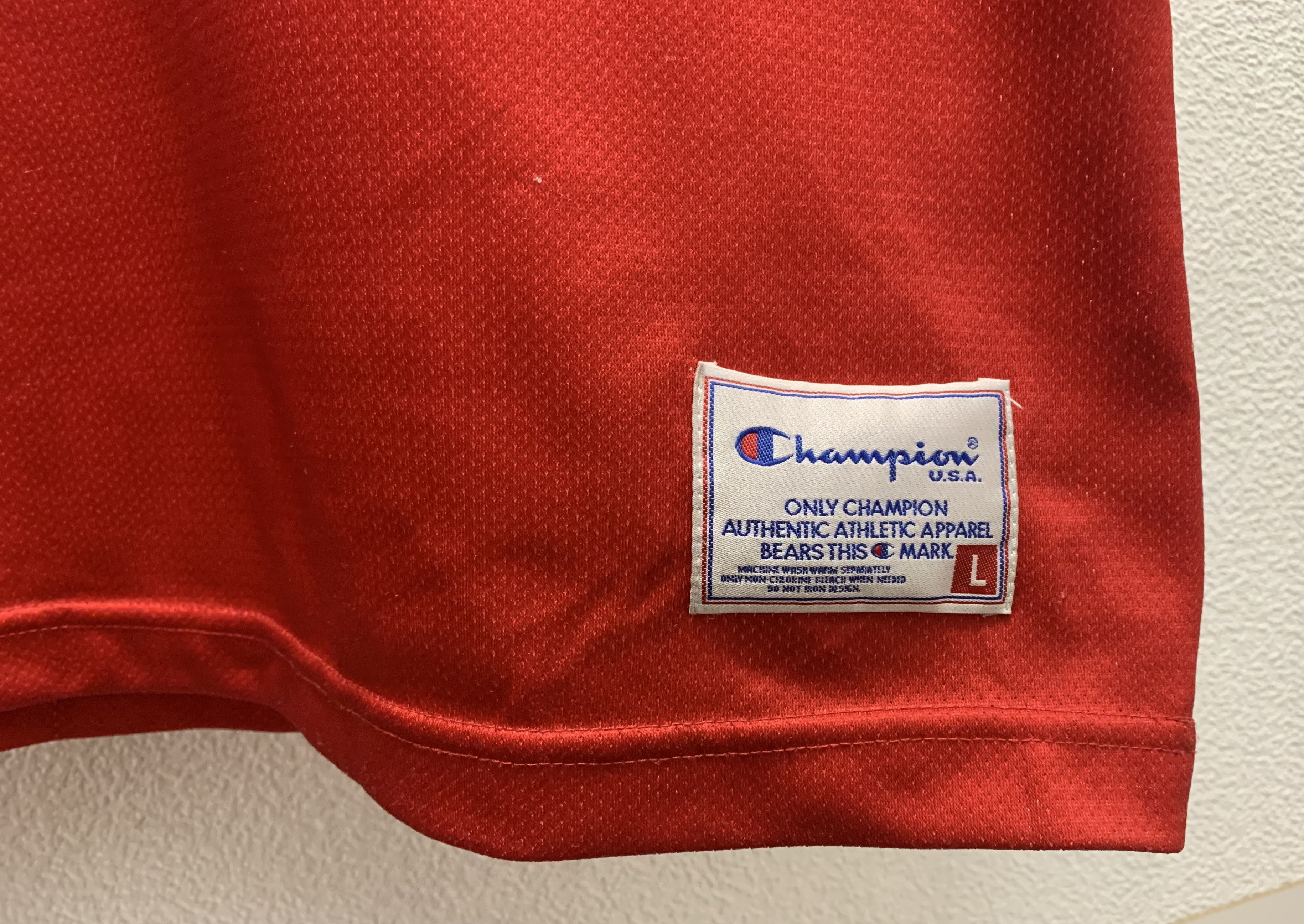 Champion Jordan 23 Chicago bulls champion jersey red vintag jersey L Size US L / EU 52-54 / 3 - 7 Thumbnail