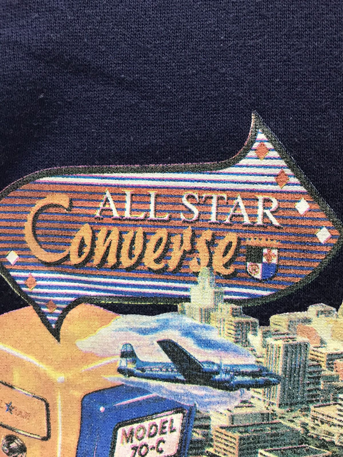 Converse × Sports Specialties × Vintage Vintage 90s 1993 Converse Chuck Taylor Rare Design Sweater Size US M / EU 48-50 / 2 - 6 Thumbnail