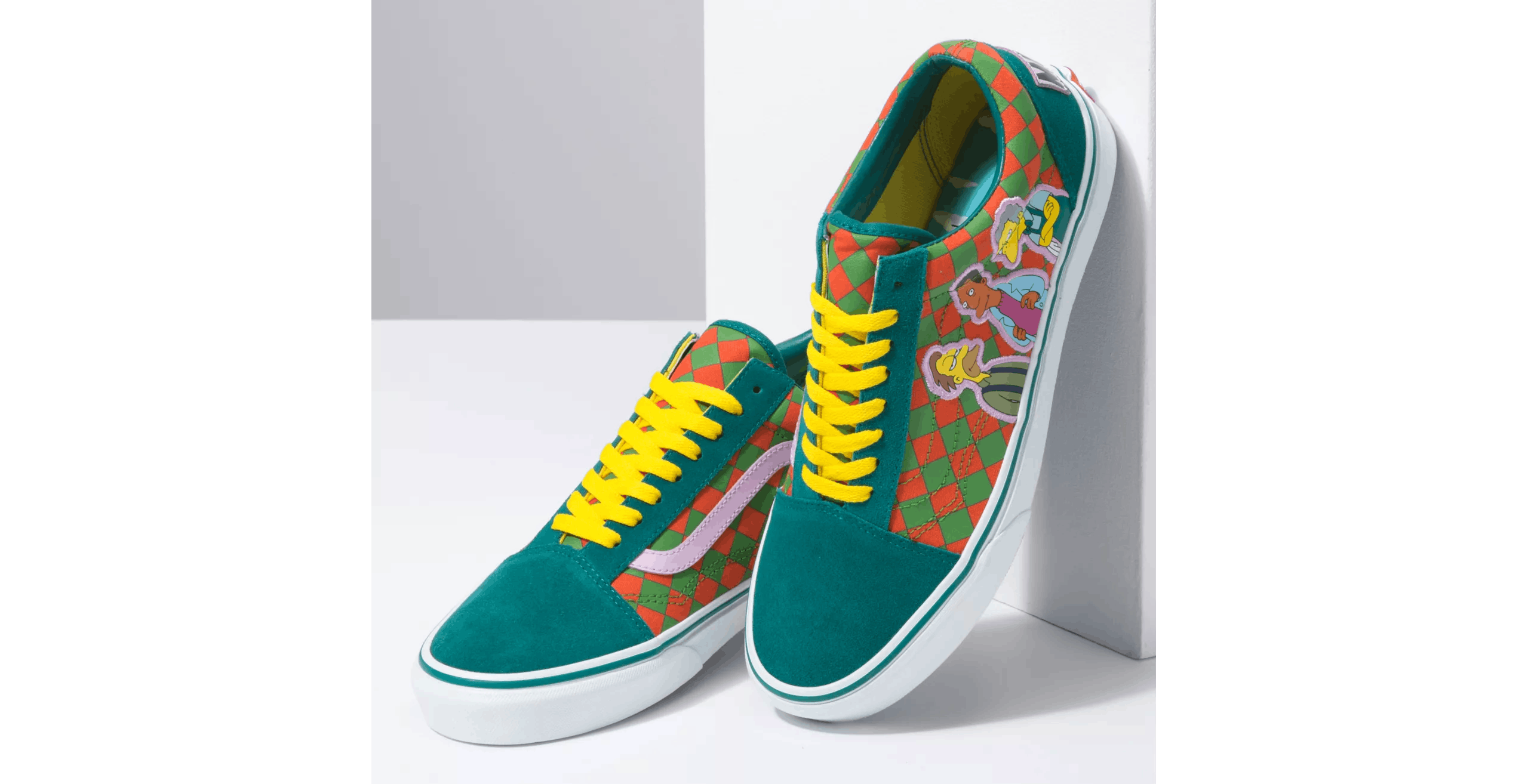 Size US 7 Vans Old Skool The Simpsons Moe's Bar Green
