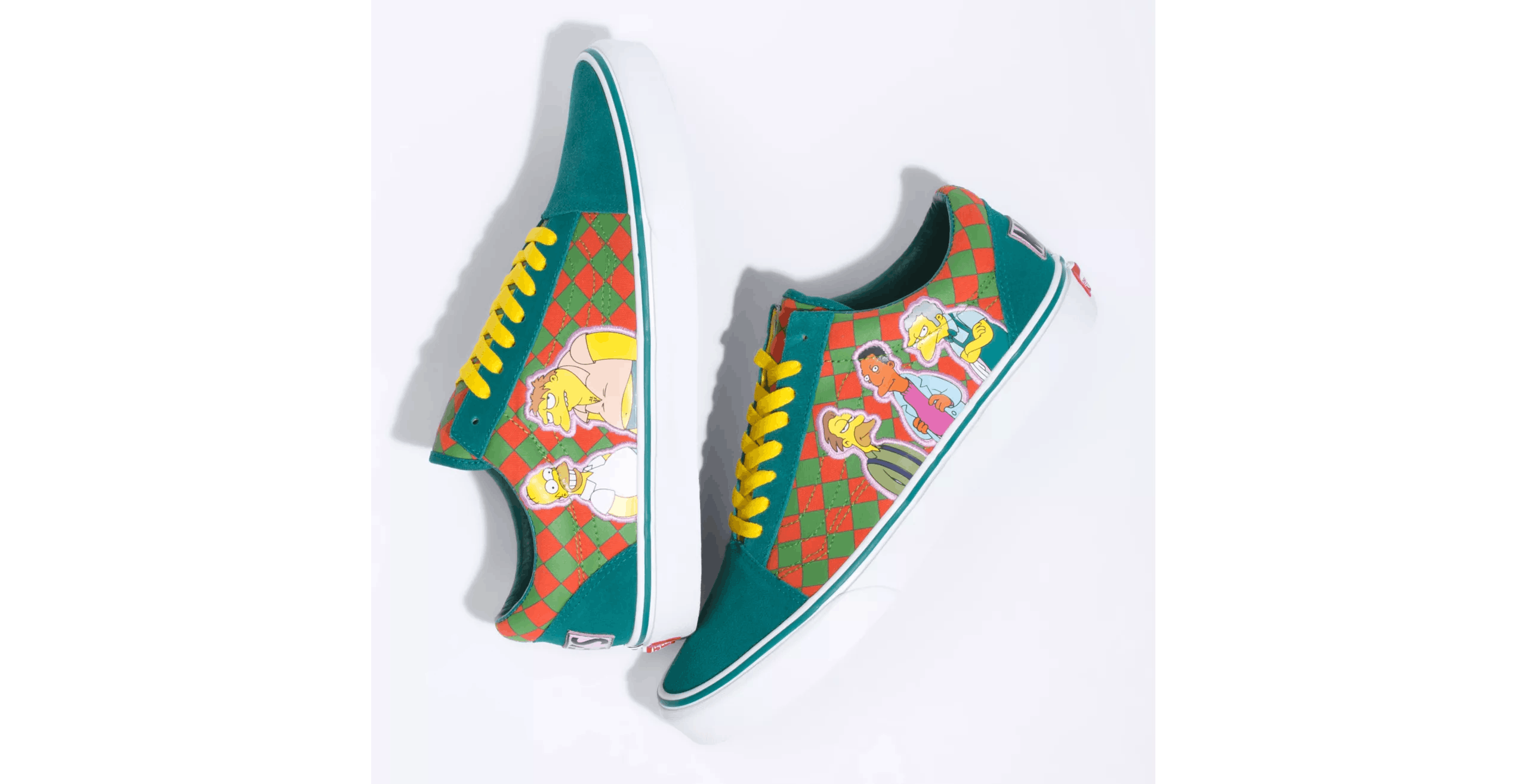 Size US 7 Vans Old Skool The Simpsons Moe's Bar Green