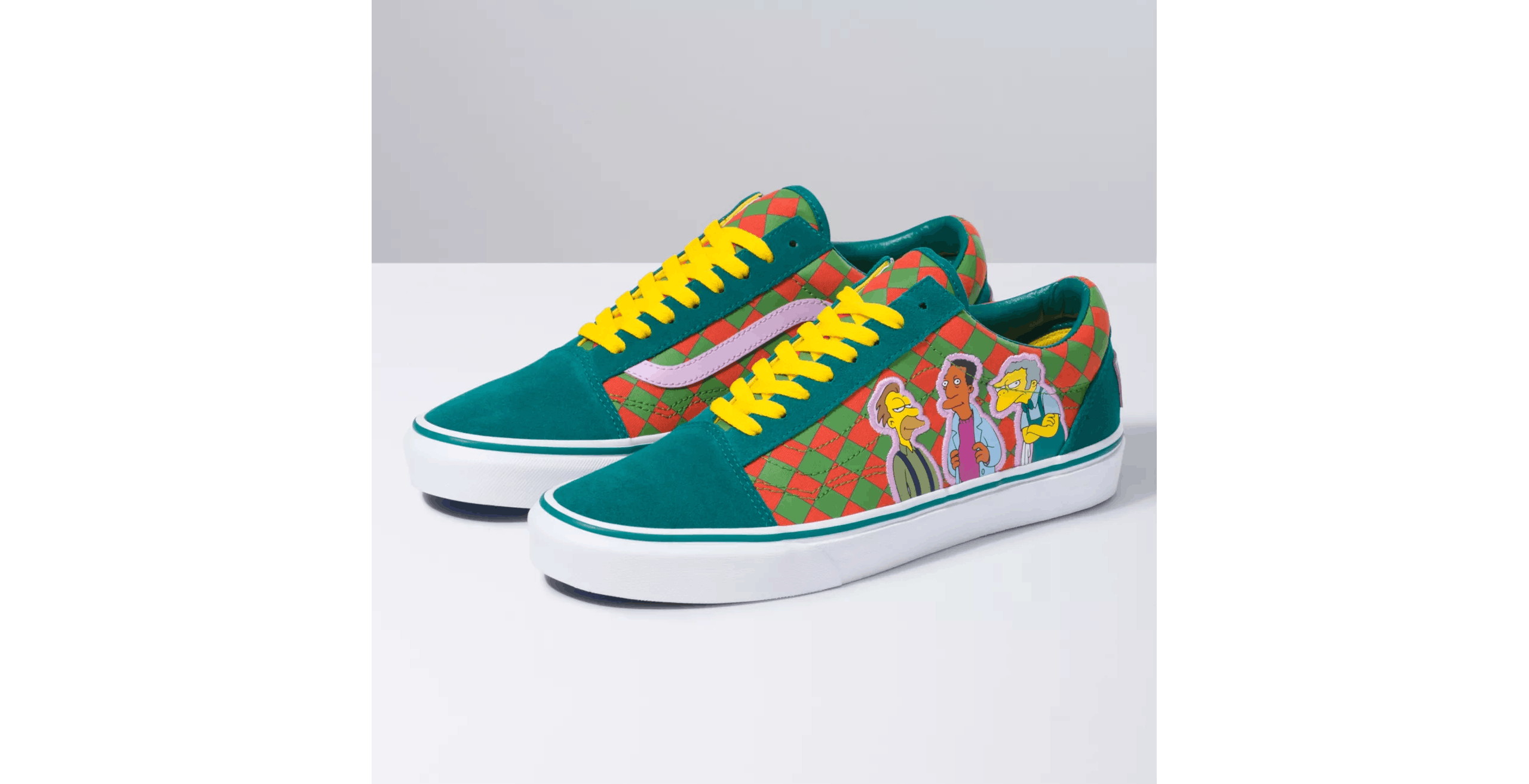 Size US 7 Vans Old Skool The Simpsons Moe's Bar Green