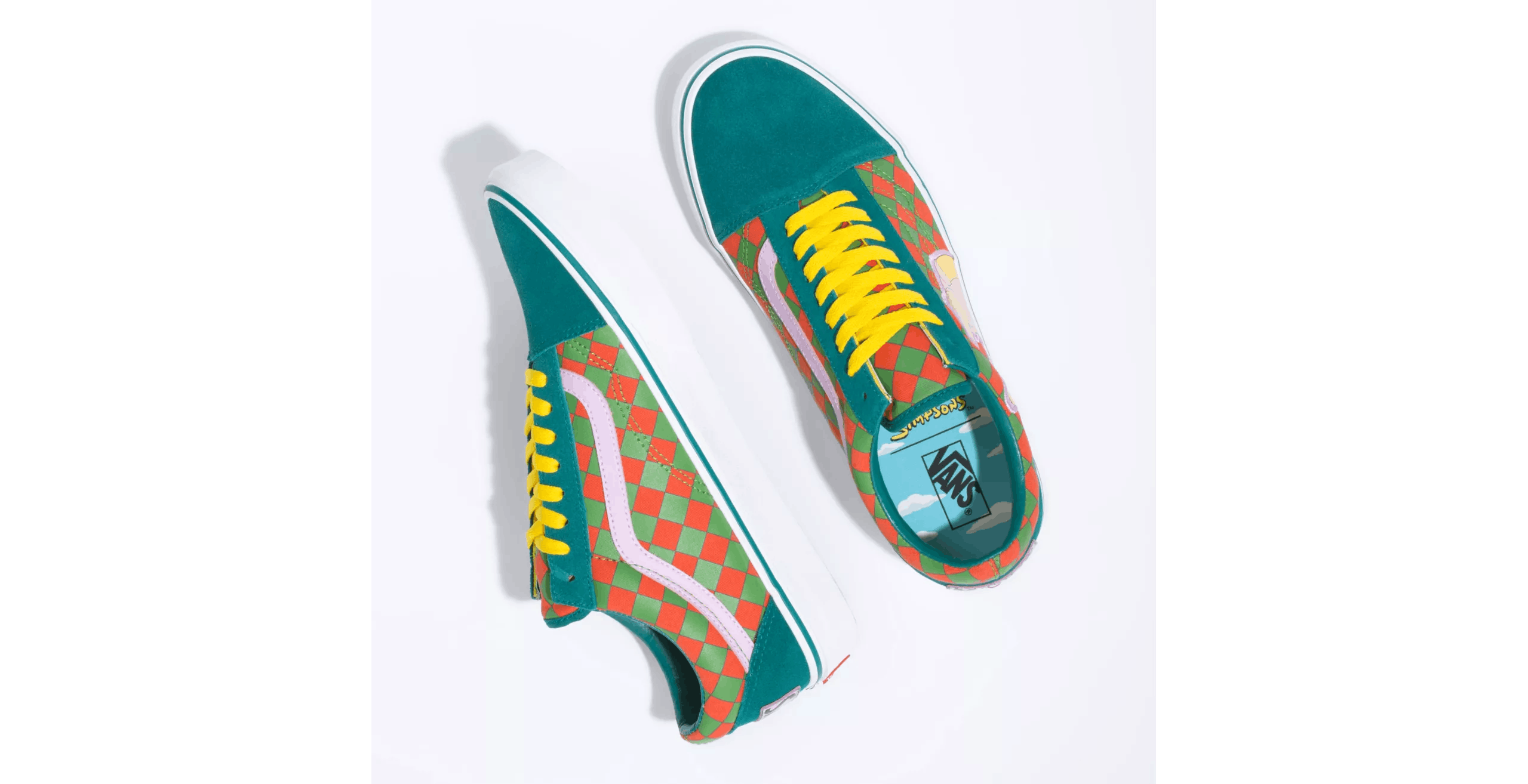 Size US 7 Vans Old Skool The Simpsons Moe's Bar Green