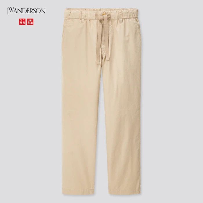 JW Anderson × Uniqlo XL Extra Large Khaki Men Relaxed Drawstring Pants Off White Size US 38 / EU 54 - 6 Thumbnail