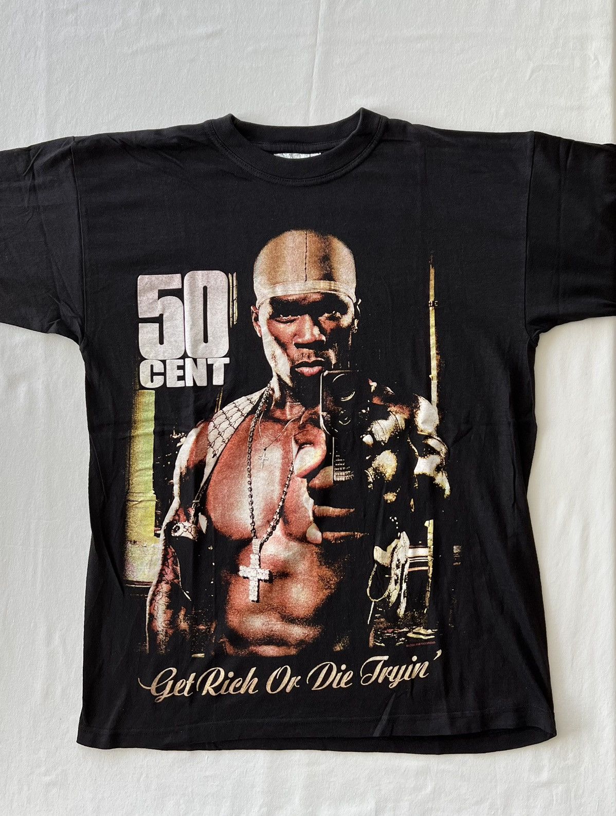 Band Tees Vintage 2003 50 Cent Get Rich or Die Tryin' Tee (Dr. Dre) Size US L / EU 52-54 / 3 - 3 Thumbnail