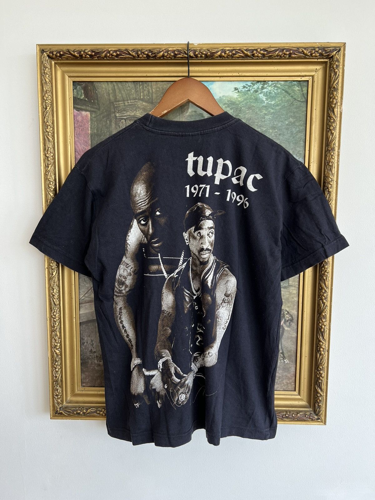 Band Tees Vintage 90s Tupac 2Pac Bootleg Tee (50 cent Dr. Dre) Size US M / EU 48-50 / 2 - 2 Thumbnail