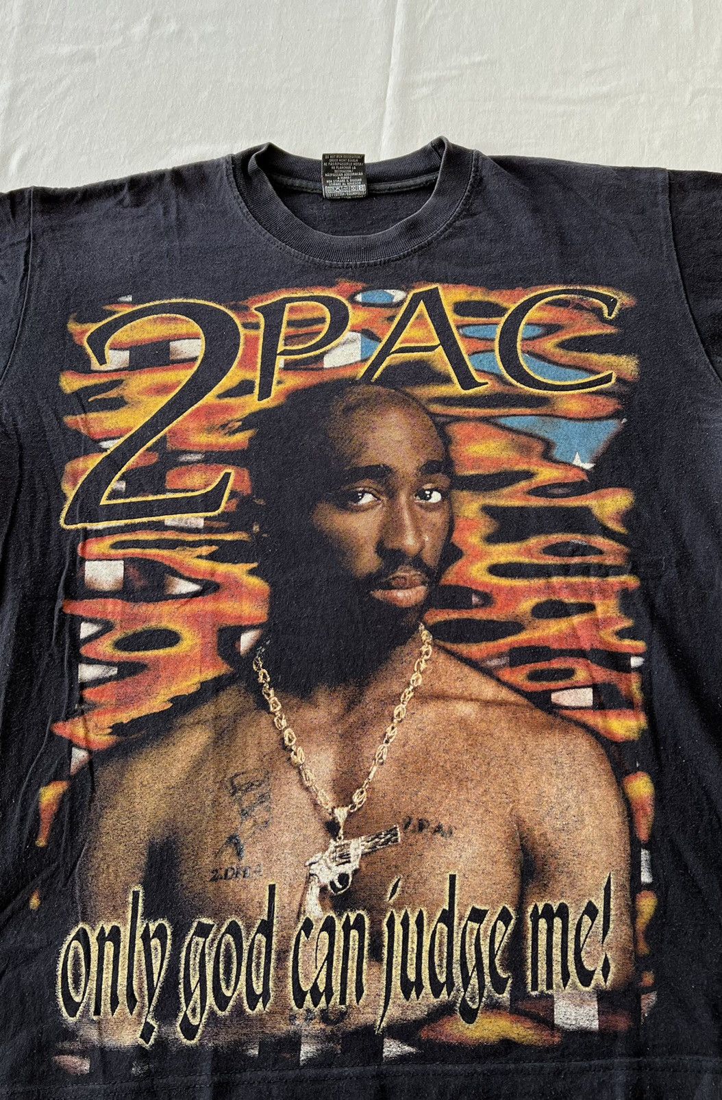 Band Tees Vintage 90s Tupac 2Pac Bootleg Tee (50 cent Dr. Dre) Size US M / EU 48-50 / 2 - 5 Thumbnail