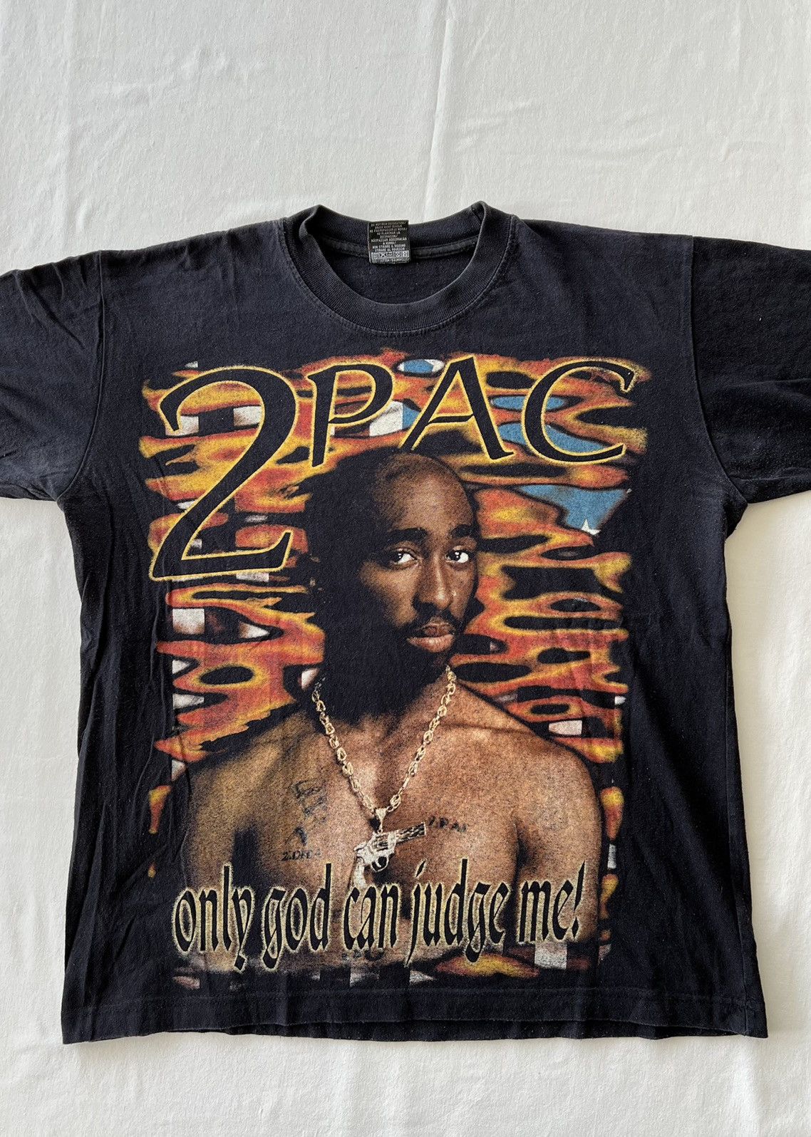 Band Tees Vintage 90s Tupac 2Pac Bootleg Tee (50 cent Dr. Dre) Size US M / EU 48-50 / 2 - 4 Thumbnail
