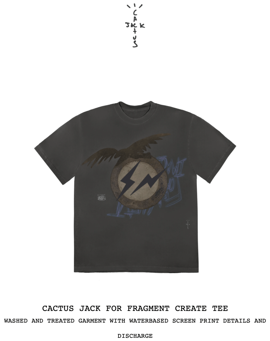 travis scott fragment tee shirt