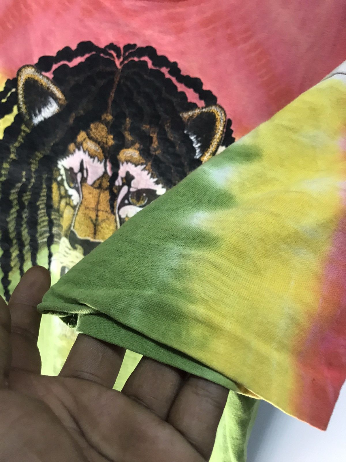 Band Tees × Vintage Vintage rasta printed tshirt Size US XL / EU 56 / 4 - 6 Thumbnail