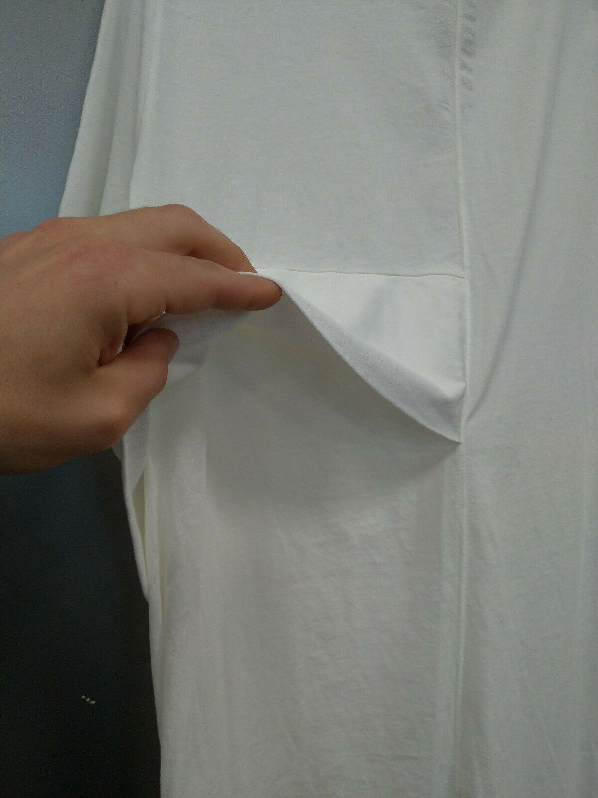 Rick Owens Drkshdw FW17 Top - Wreck Tee in Milk Size US S / EU 44-46 / 1 - 5 Thumbnail
