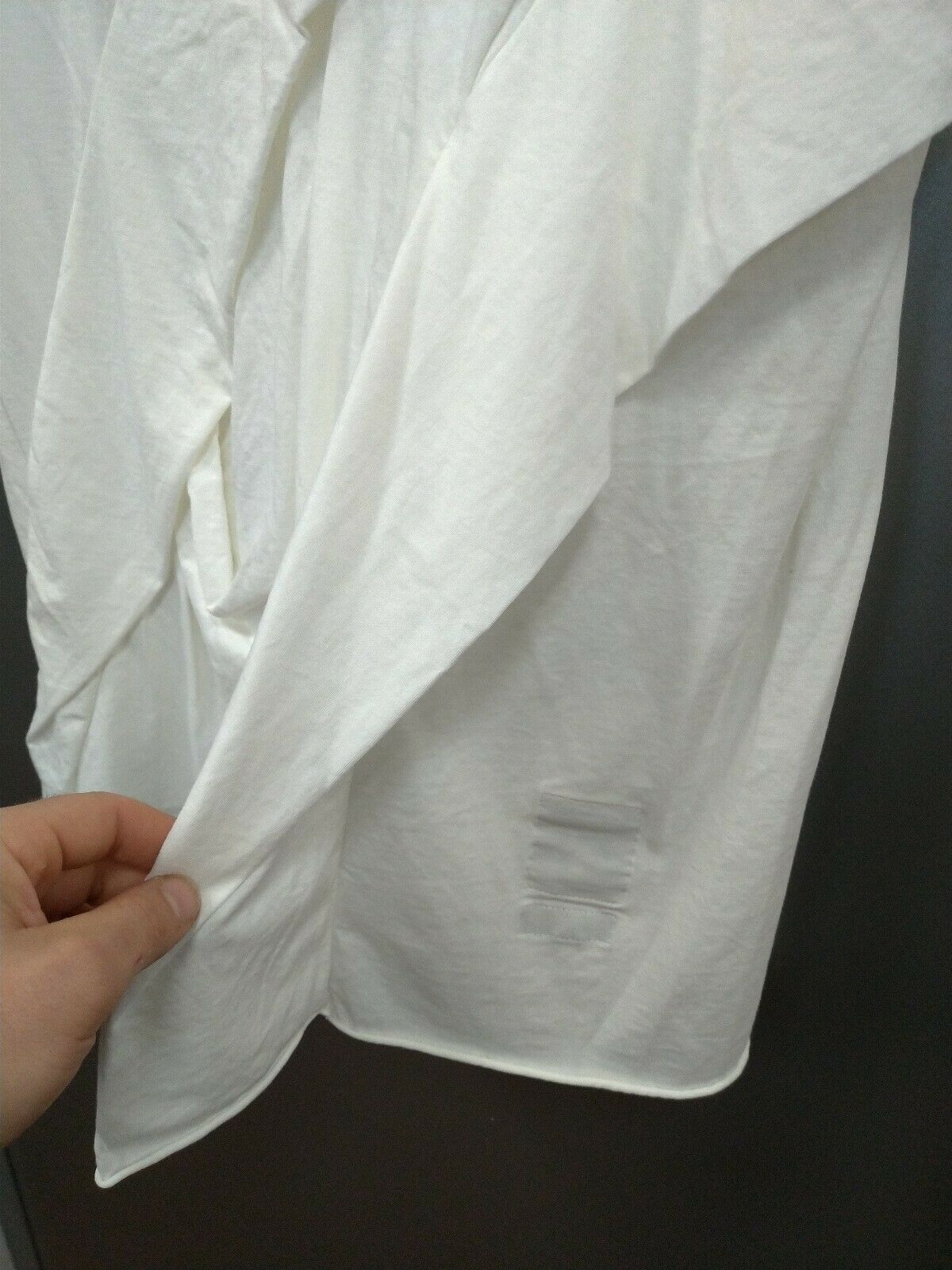 Rick Owens Drkshdw FW17 Top - Wreck Tee in Milk Size US S / EU 44-46 / 1 - 6 Thumbnail