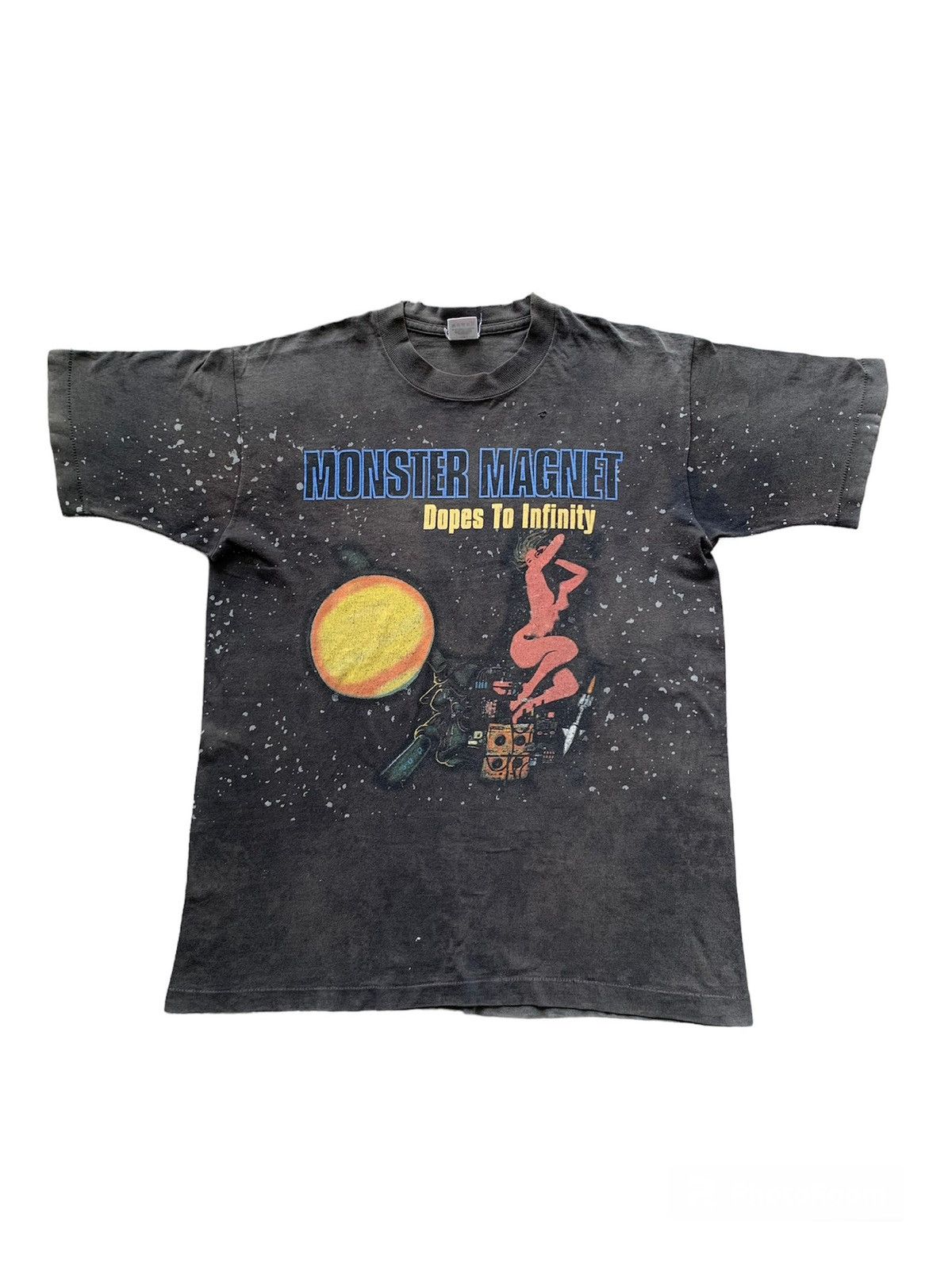 Band Tees Vtg 90s Thrashed Faded Monster Magnet Dopes To Infinity Size US M / EU 48-50 / 2 - 1 Thumbnail