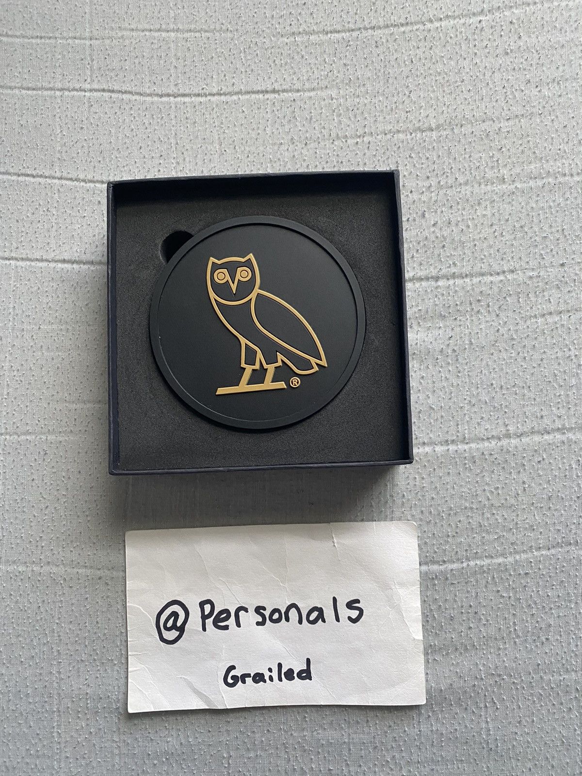 Drake × October's Very Own NEW OVO Coaster Set Black Size ONE SIZE - 3 Thumbnail