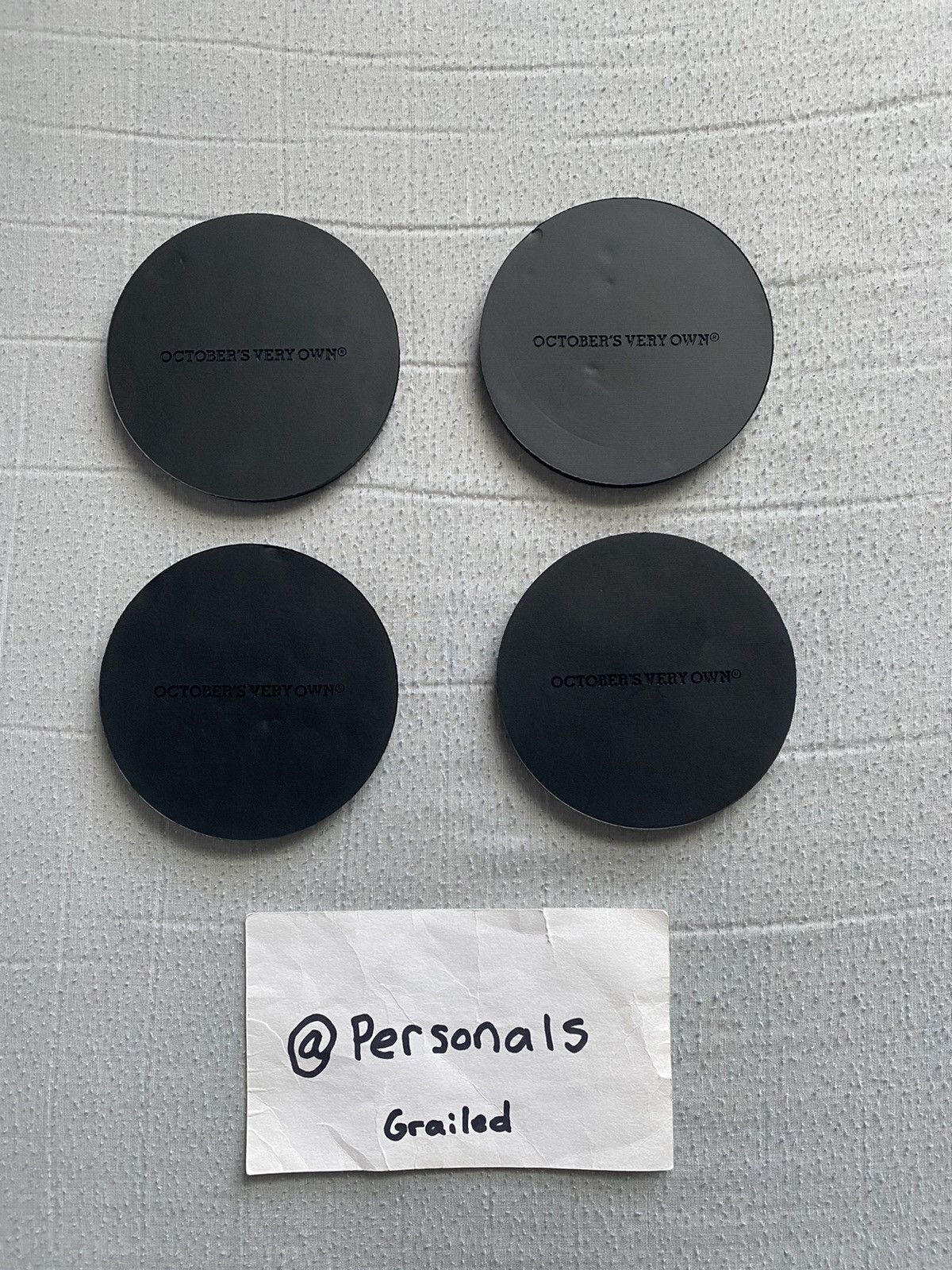 Drake × October's Very Own NEW OVO Coaster Set Black Size ONE SIZE - 2 Thumbnail