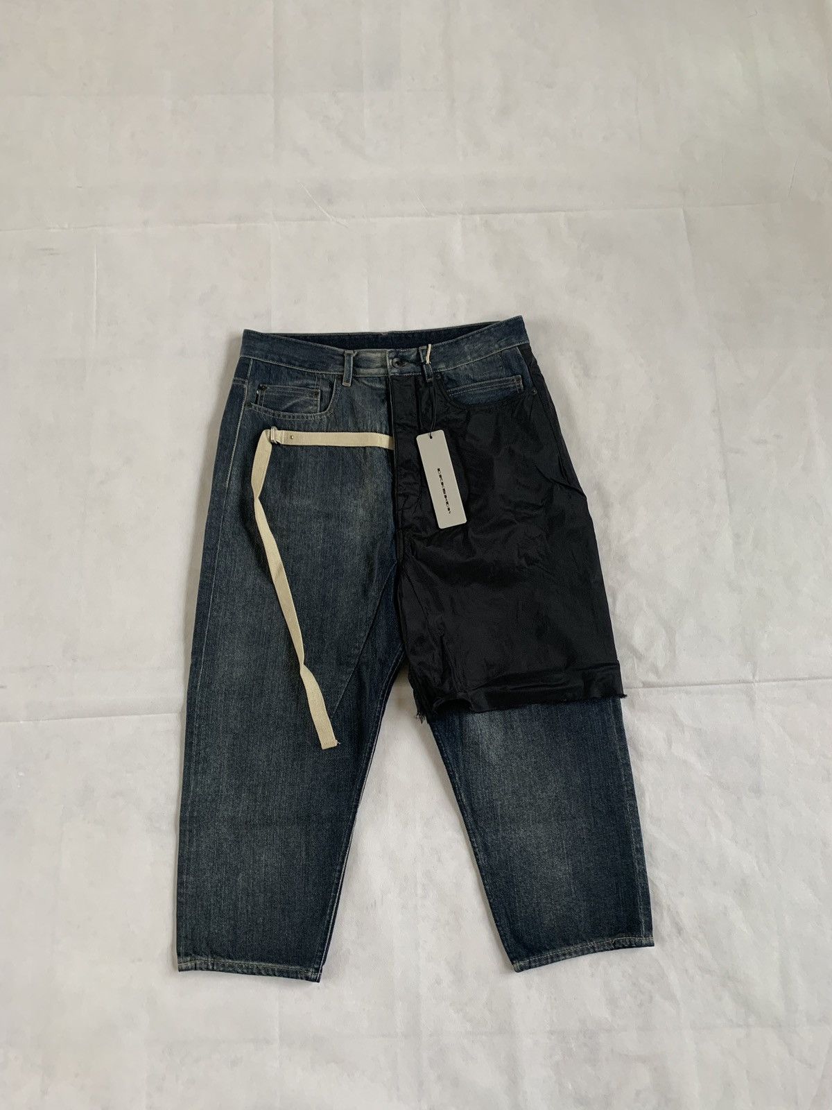 Rick Owens Drkshdw Combo Collapse Denim in Hustler Size US 31 - 1 Thumbnail