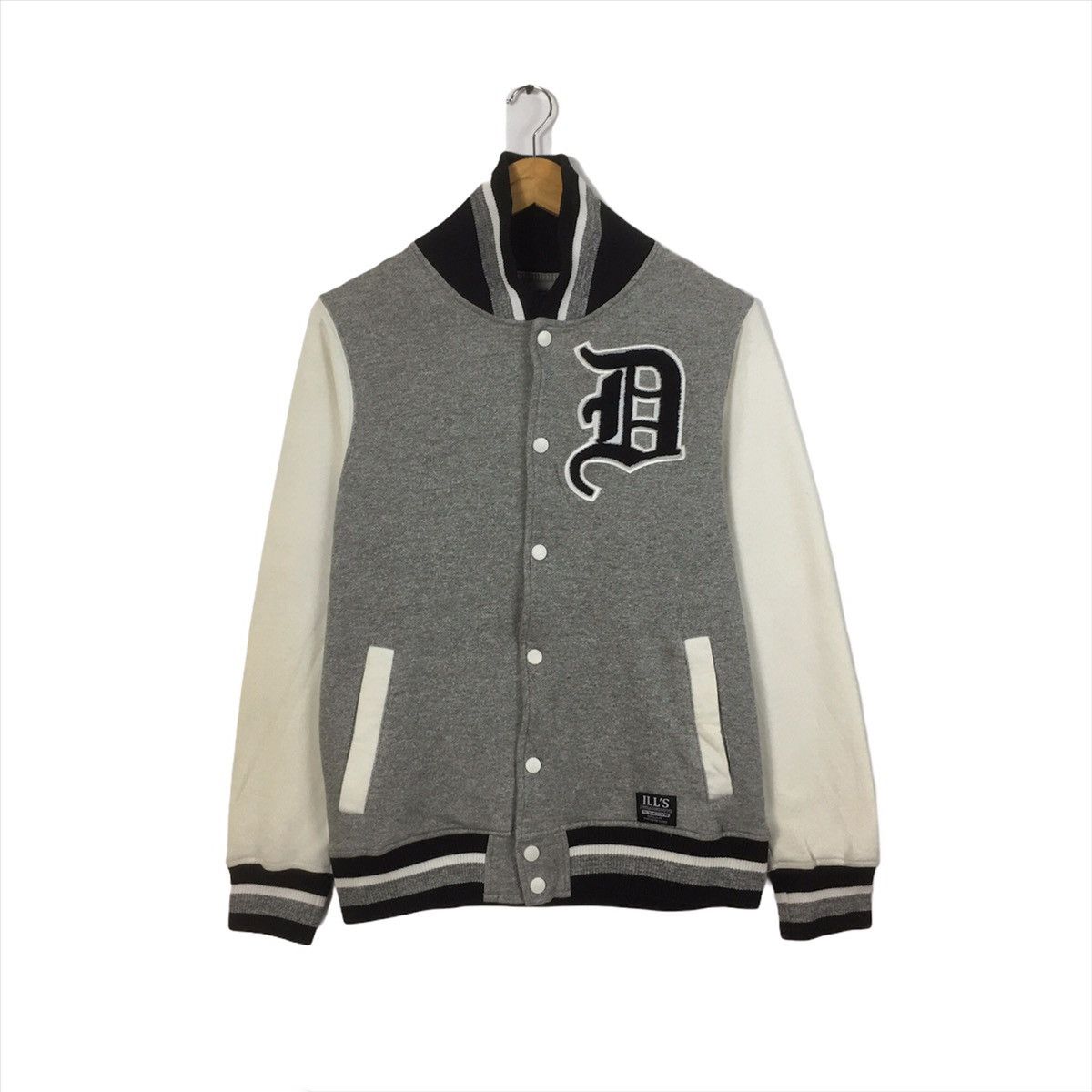 Japanese Brand Vintage Varsity Jacket Embroidery Biglogo ILLS Size US M / EU 48-50 / 2 - 1 Thumbnail