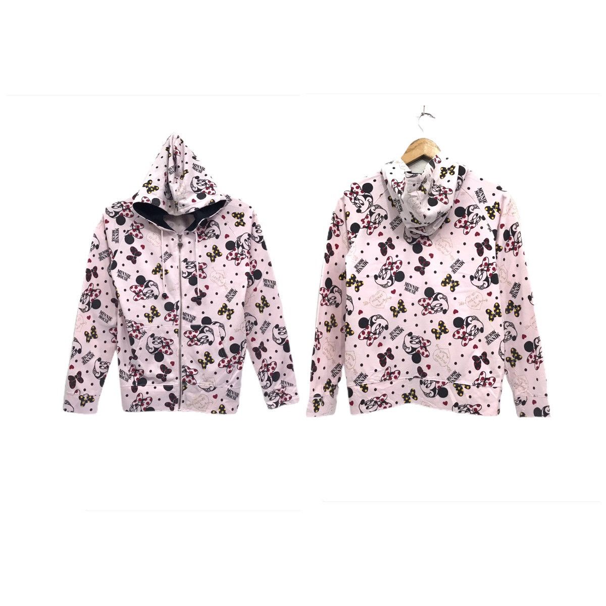 Cartoon Network × Disney × Mickey Mouse Vintage Minie Mouse Sweatshirt Hoodies Minie Full Print Size S / US 4 / IT 40 - 1 Thumbnail