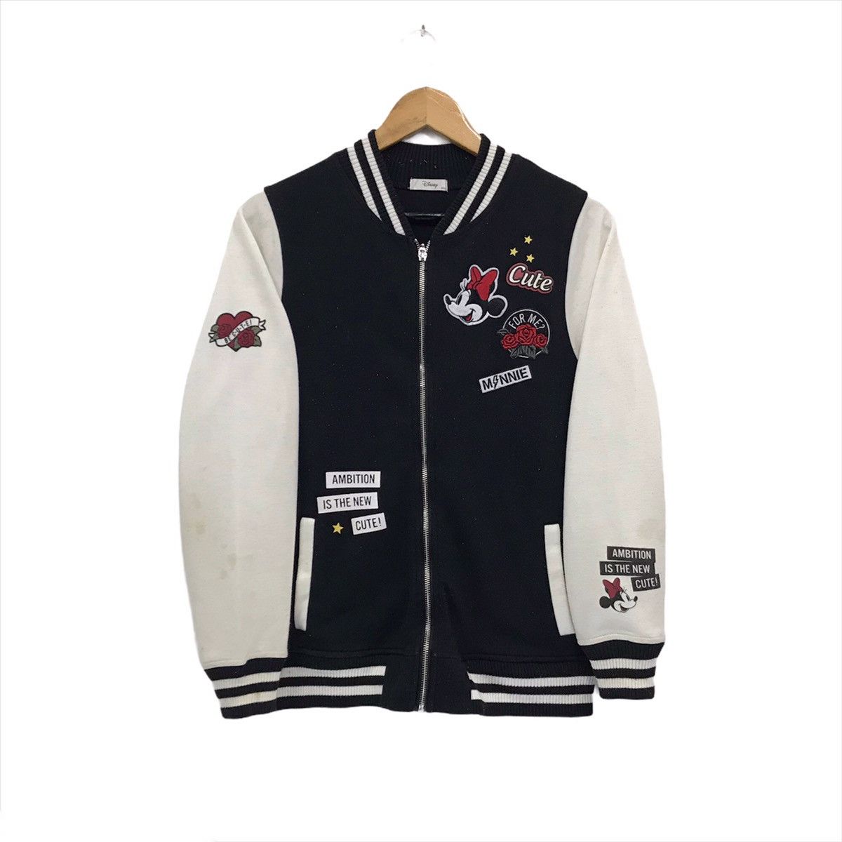 Disney × Mickey Mouse Vintage Minnie Mouse VarsityJacket Embroidery MinnieCartoon Size US S / EU 44-46 / 1 - 2 Thumbnail