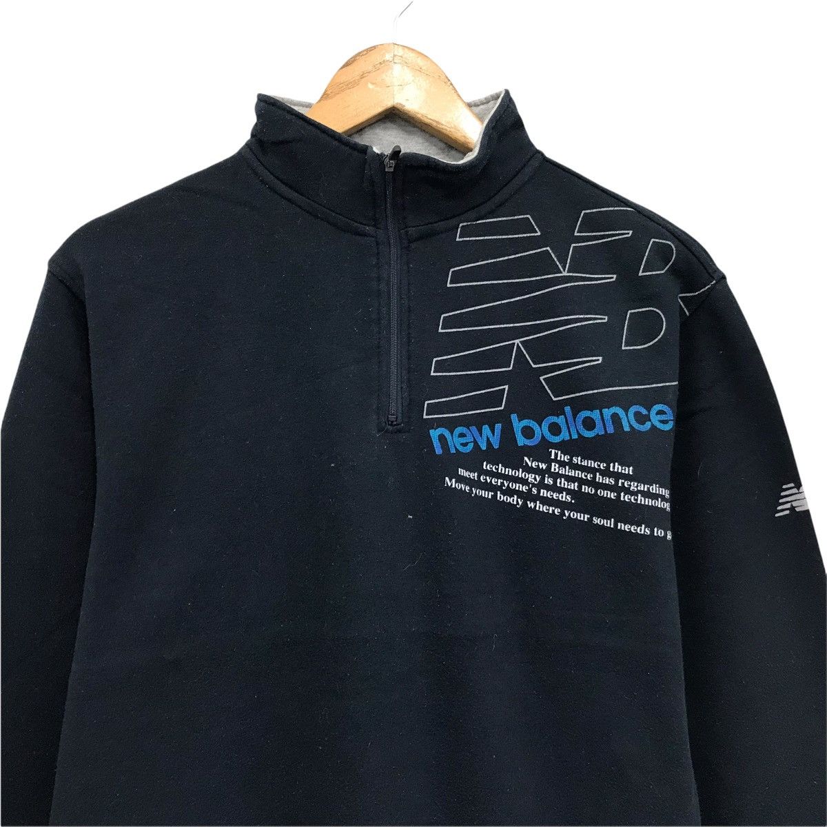 New Balance × Vintage Vintage New Balance Big Logo Sweatshirt Size US M / EU 48-50 / 2 - 2 Thumbnail