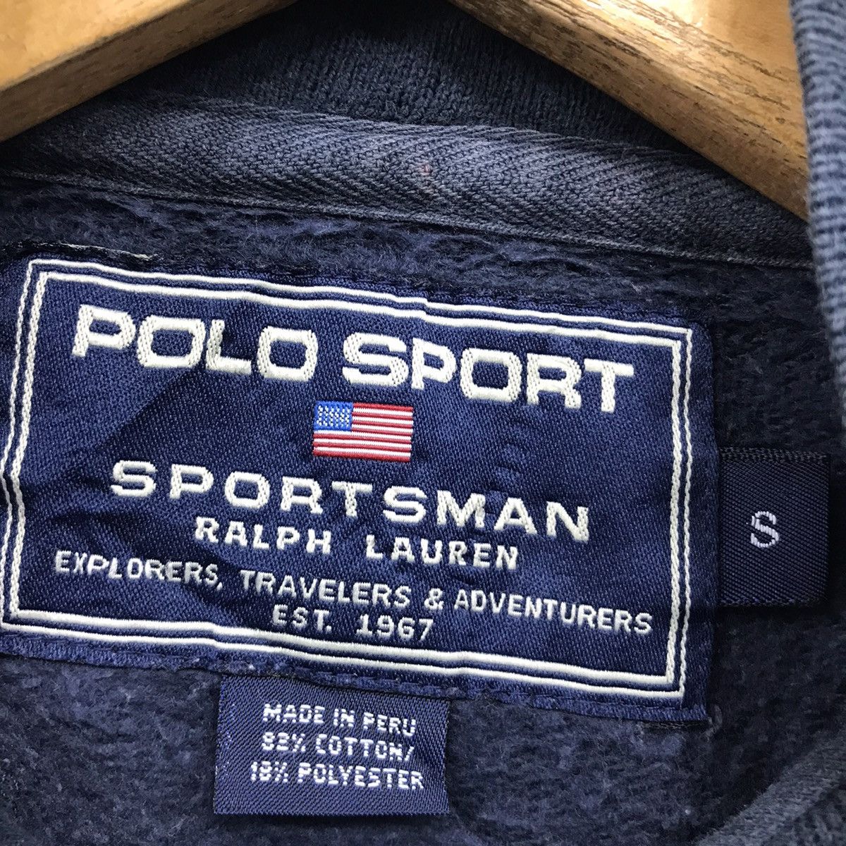 Polo Ralph Lauren × Ralph Lauren Sport × Vintage Vintage Polo Sport Ralph Lauren HalfZip Sweatshirt Size US M / EU 48-50 / 2 - 10 Thumbnail