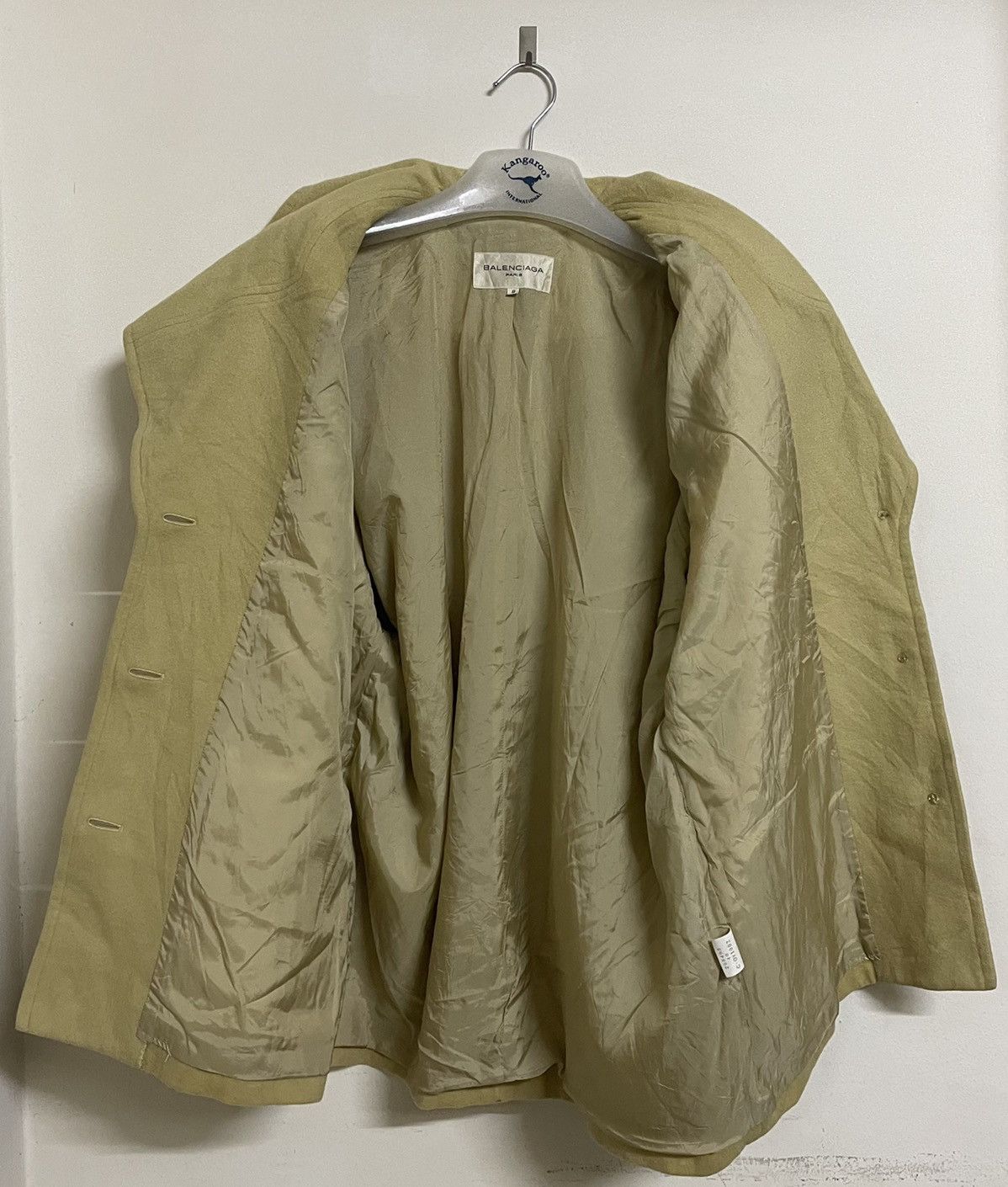 Balenciaga × Vintage VINTAGE BALENCIAGA WOOL COAT Size US XXL / EU 58 / 5 - 3 Thumbnail
