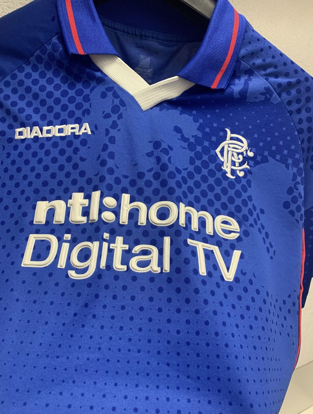 Diadora Rangers 2002-2003 vintage soccer jersey L-Xl size diadora Size US XL / EU 56 / 4 - 2 Thumbnail