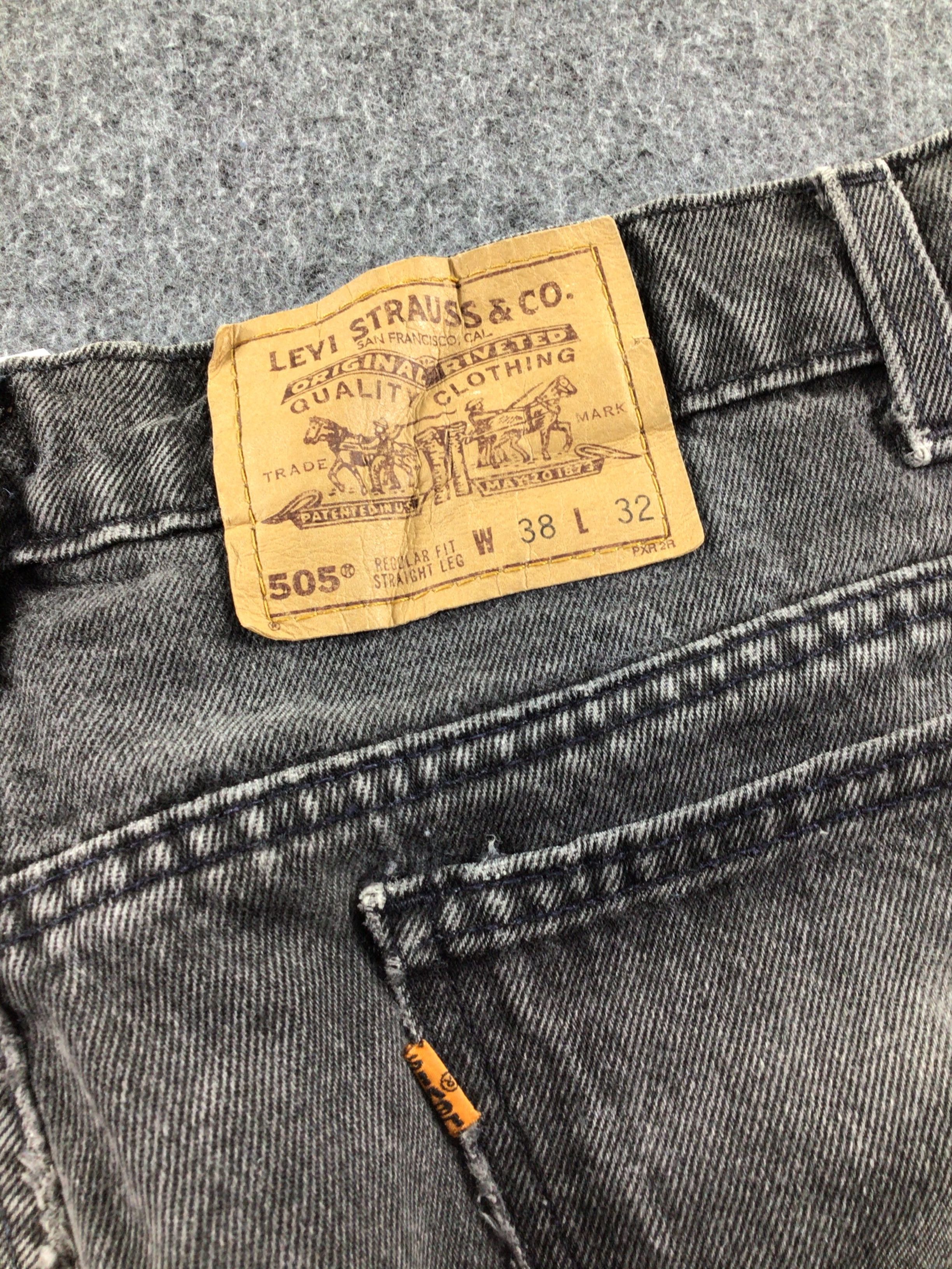 Levi's × Vintage Vintage Levis 505 Orange Tab Jeans-J356 Size US 36 / EU 52 - 8 Thumbnail