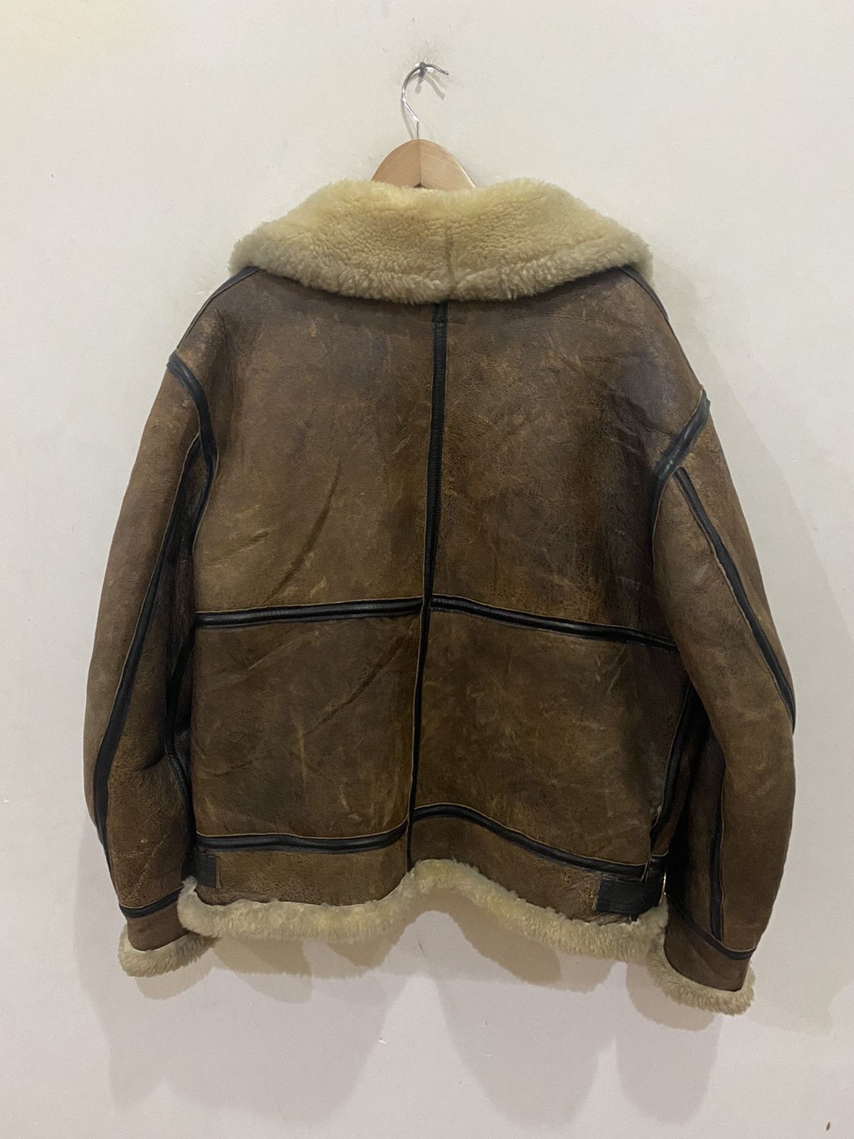 Other 🔥RARE🔥VINTAGE B-3 SHEEPSKINS ORCHARD MOTORCYCLE JACKET Size US L / EU 52-54 / 3 - 7 Thumbnail