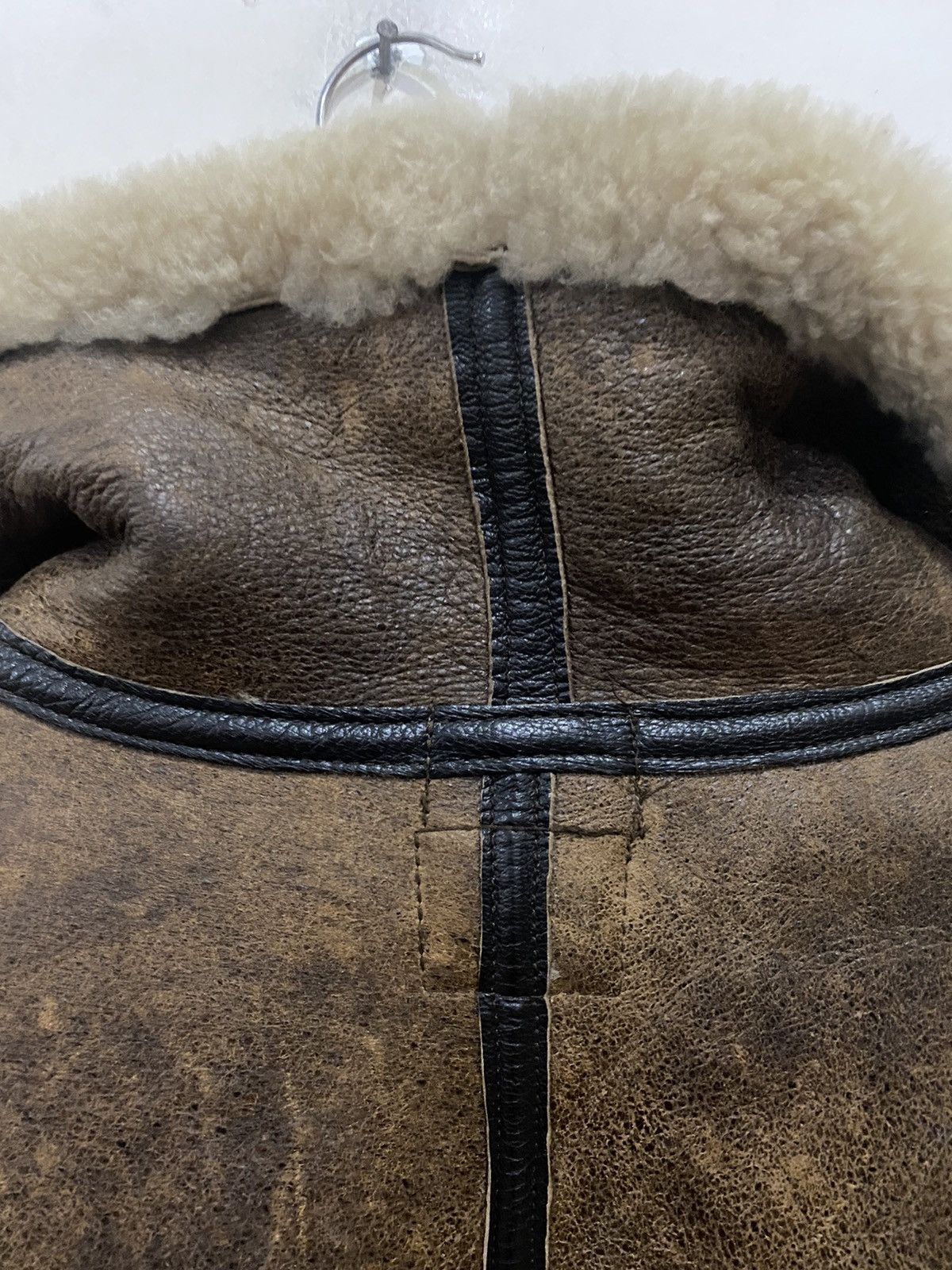 Other 🔥RARE🔥VINTAGE B-3 SHEEPSKINS ORCHARD MOTORCYCLE JACKET Size US L / EU 52-54 / 3 - 17 Thumbnail