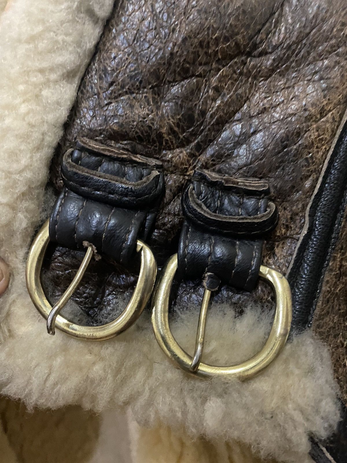Other 🔥RARE🔥VINTAGE B-3 SHEEPSKINS ORCHARD MOTORCYCLE JACKET Size US L / EU 52-54 / 3 - 12 Thumbnail