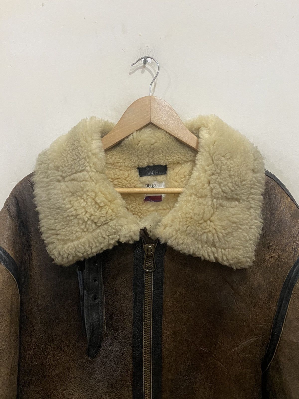 Other 🔥RARE🔥VINTAGE B-3 SHEEPSKINS ORCHARD MOTORCYCLE JACKET Size US L / EU 52-54 / 3 - 8 Thumbnail