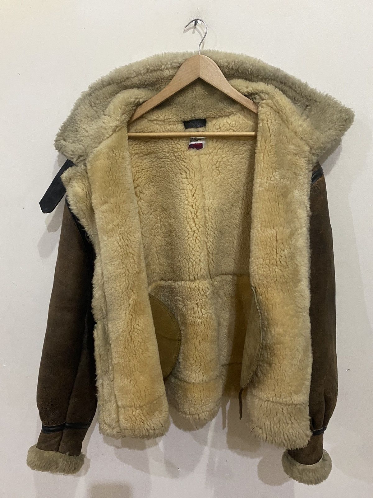 Other 🔥RARE🔥VINTAGE B-3 SHEEPSKINS ORCHARD MOTORCYCLE JACKET Size US L / EU 52-54 / 3 - 6 Thumbnail