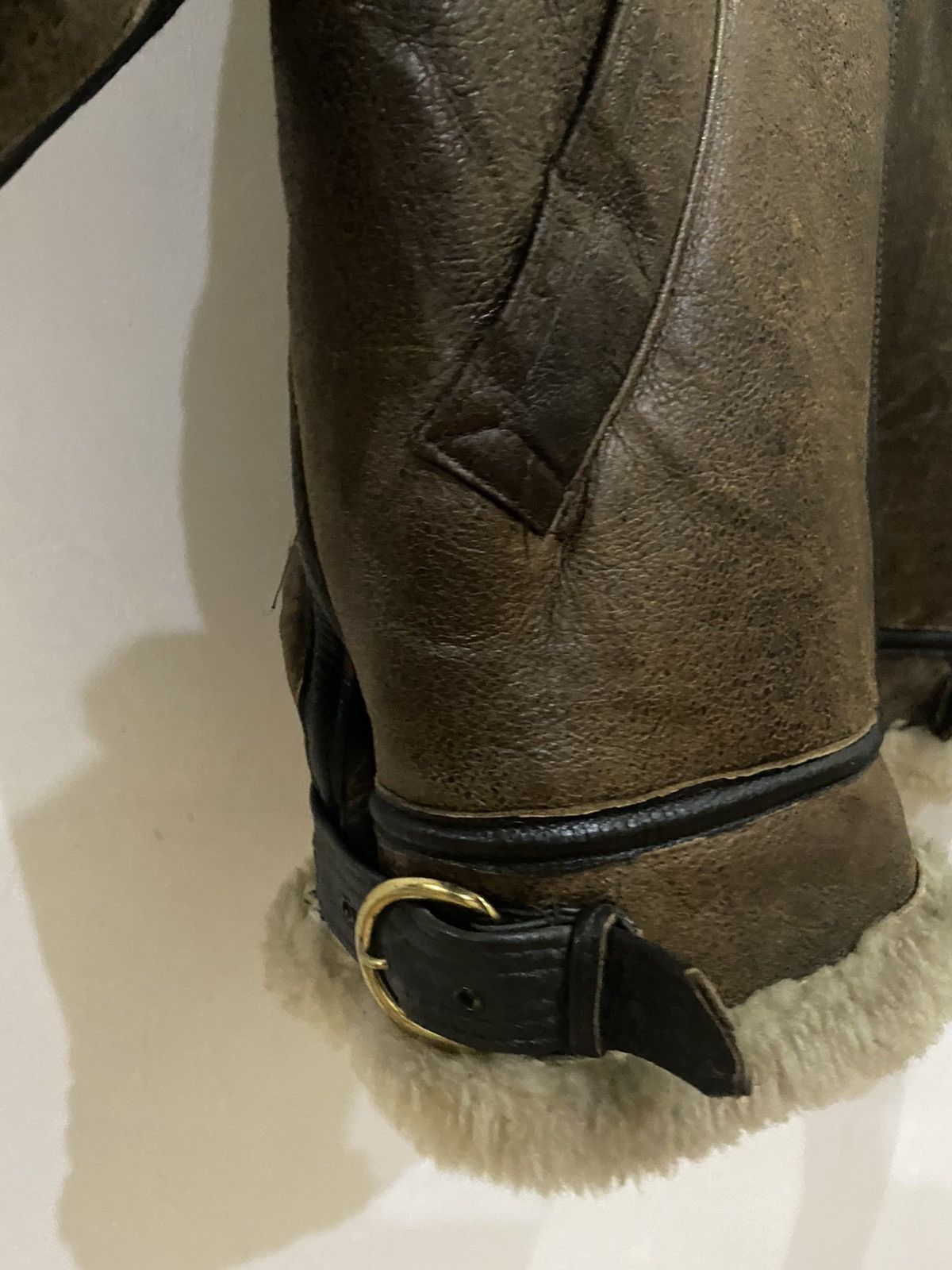 Other 🔥RARE🔥VINTAGE B-3 SHEEPSKINS ORCHARD MOTORCYCLE JACKET Size US L / EU 52-54 / 3 - 11 Thumbnail